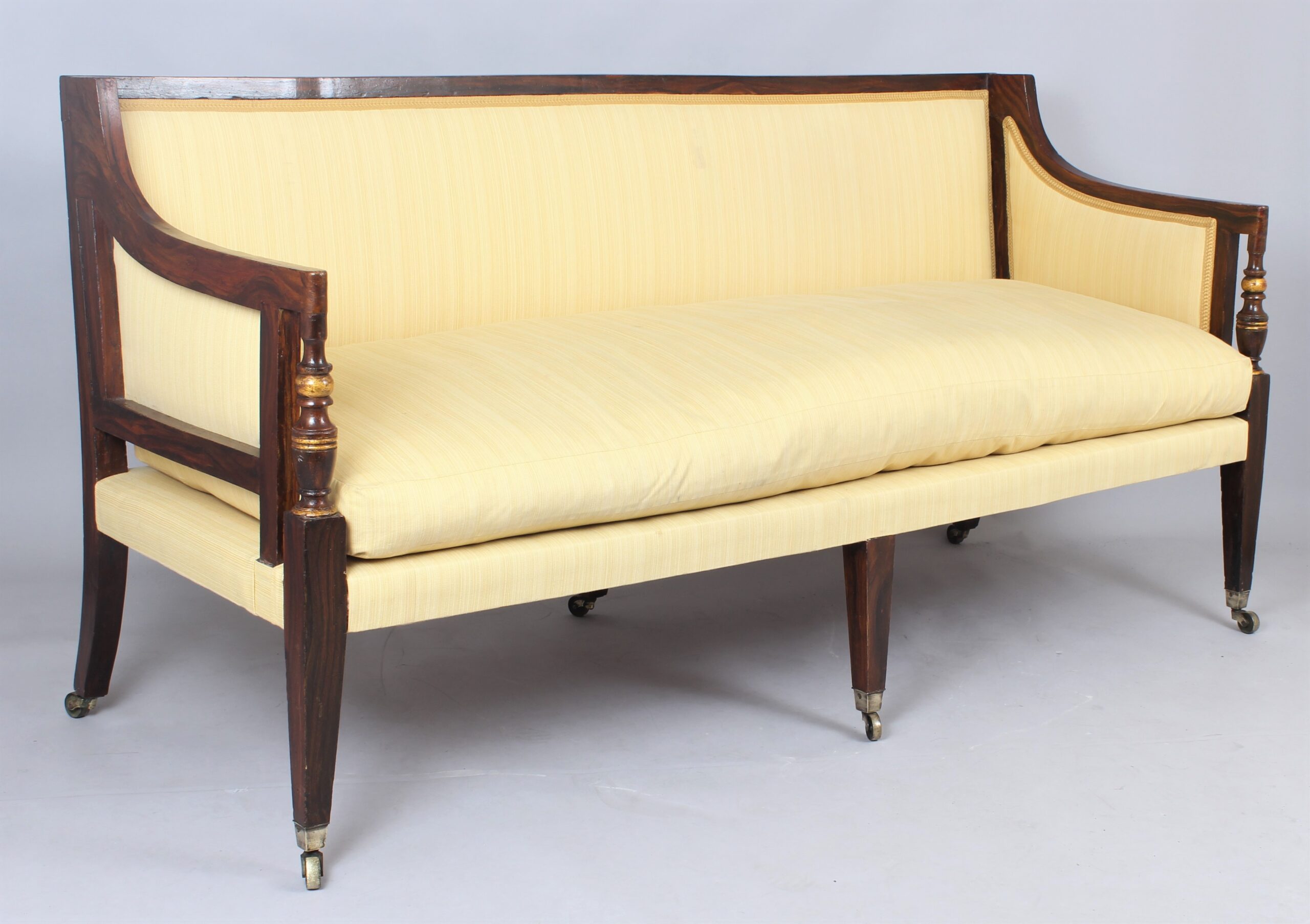 Late 18th century six leg sofa