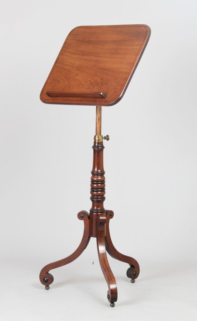 Regency period mahogany reading table