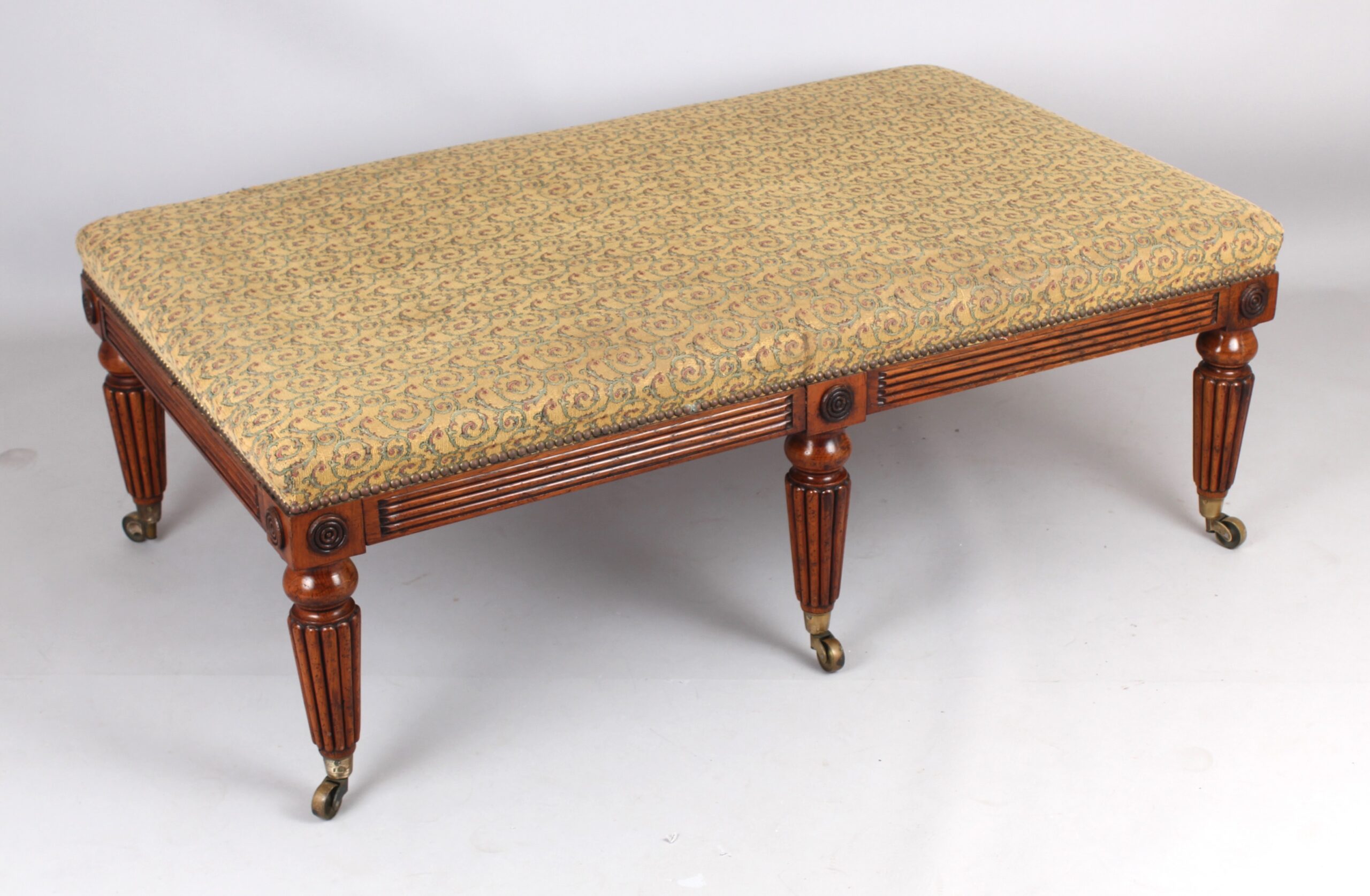 Attractive 19th century style ottoman stool/banquette
