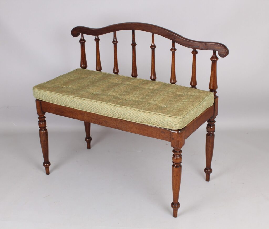 Oak bench or window seat