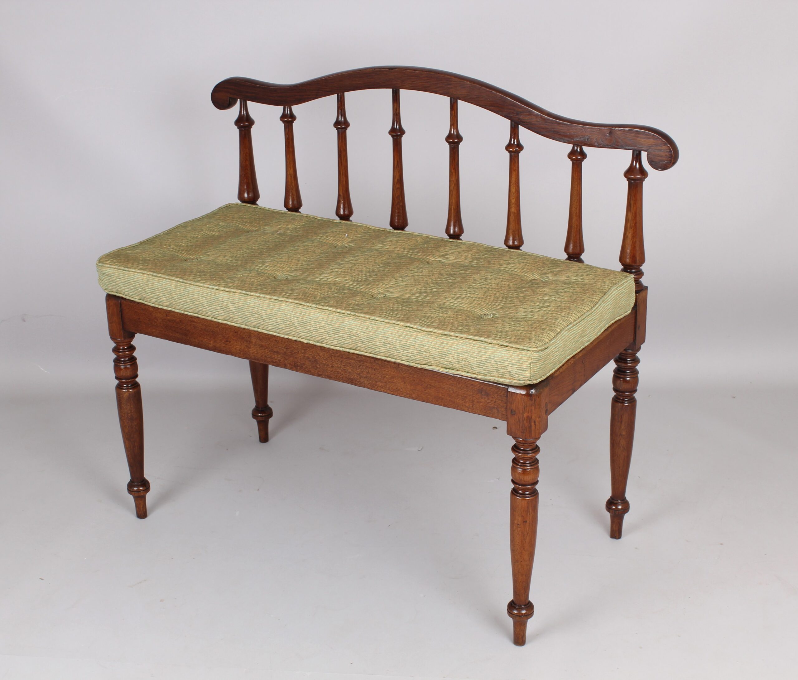Oak bench or window seat