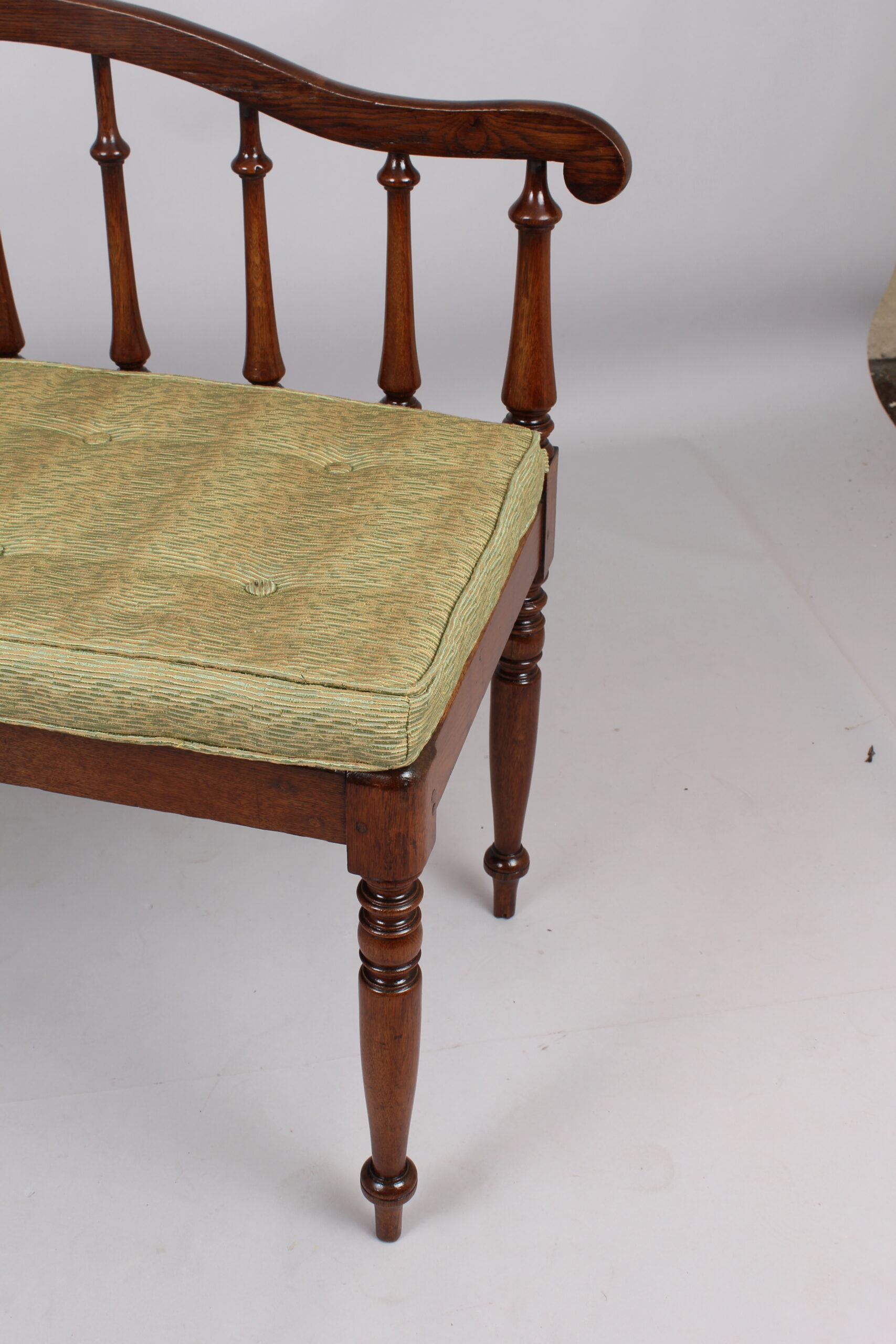 Oak bench or window seat