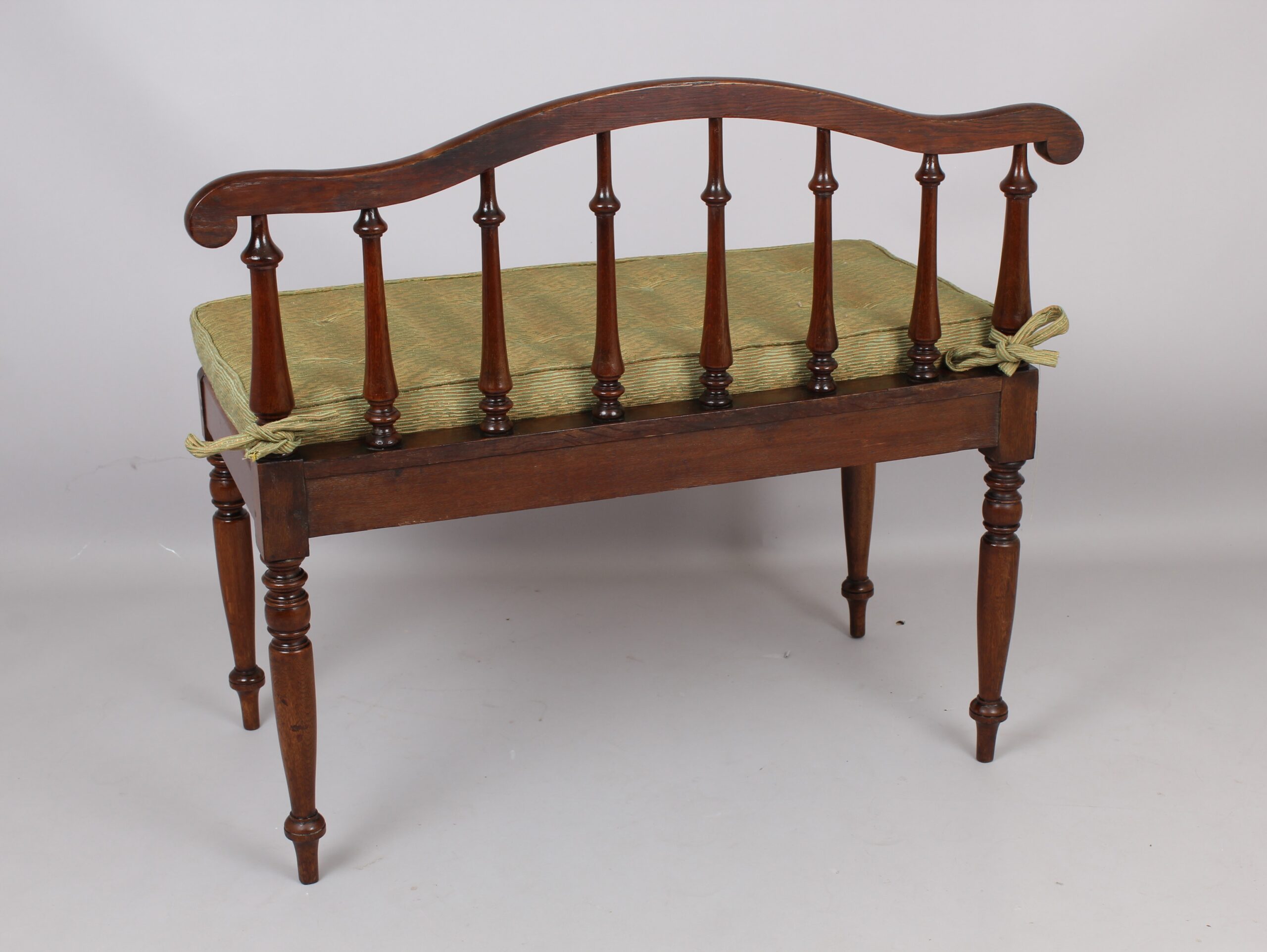 Oak bench or window seat