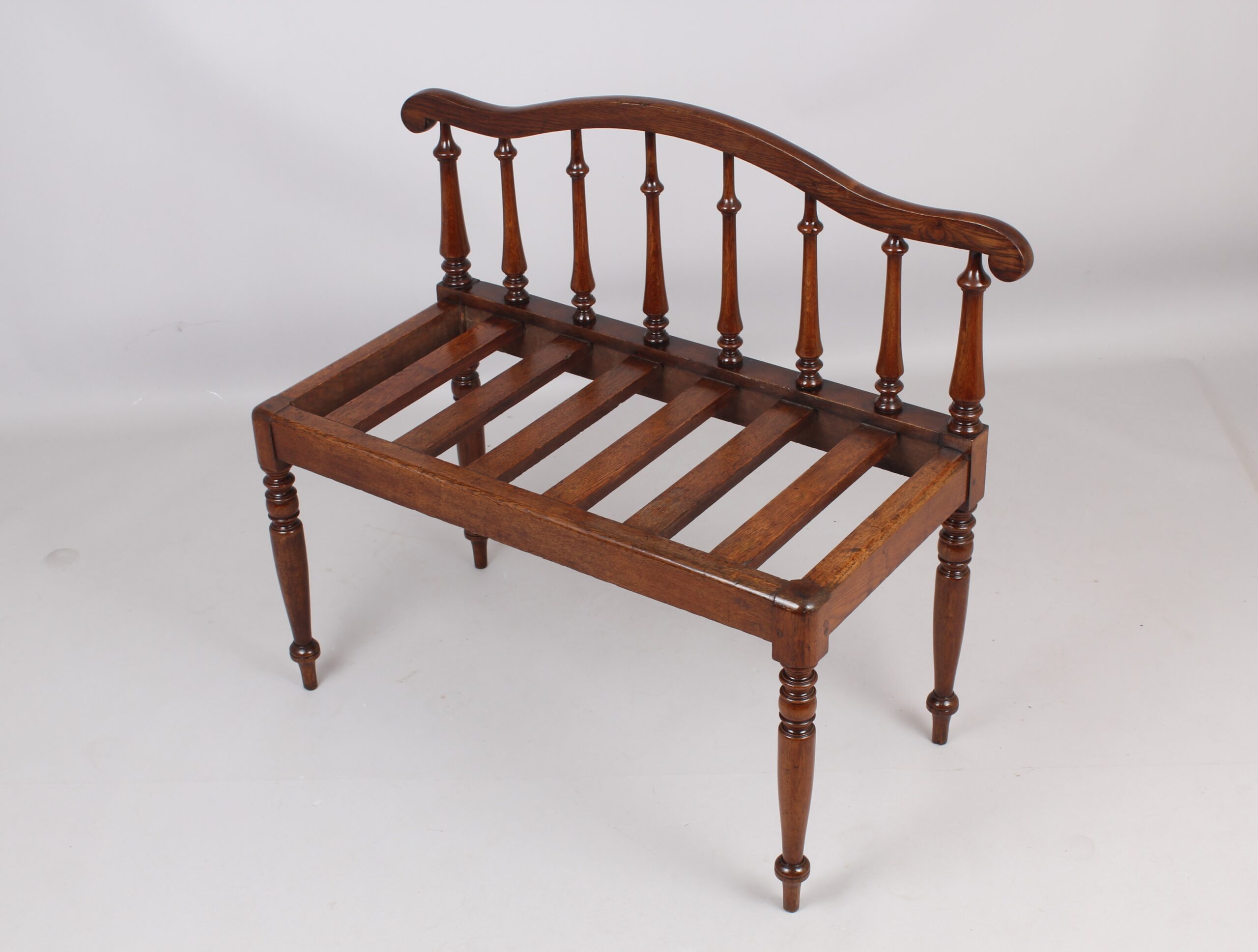 Oak bench or window seat