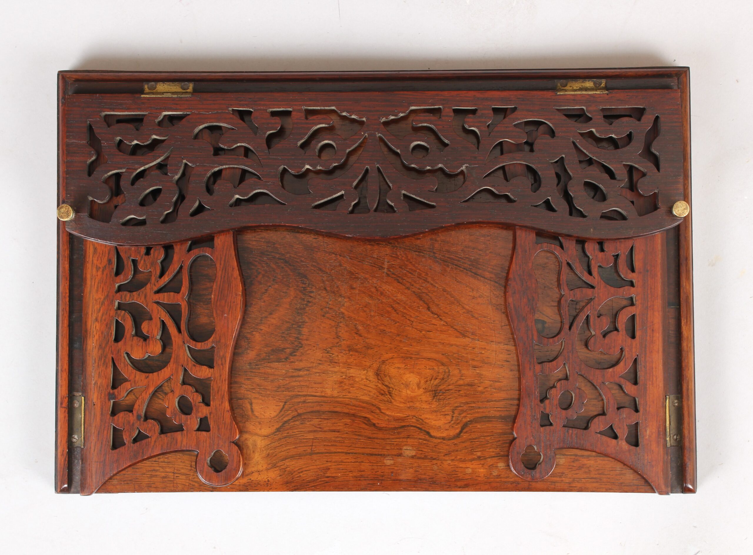 Rosewood travelling book tray