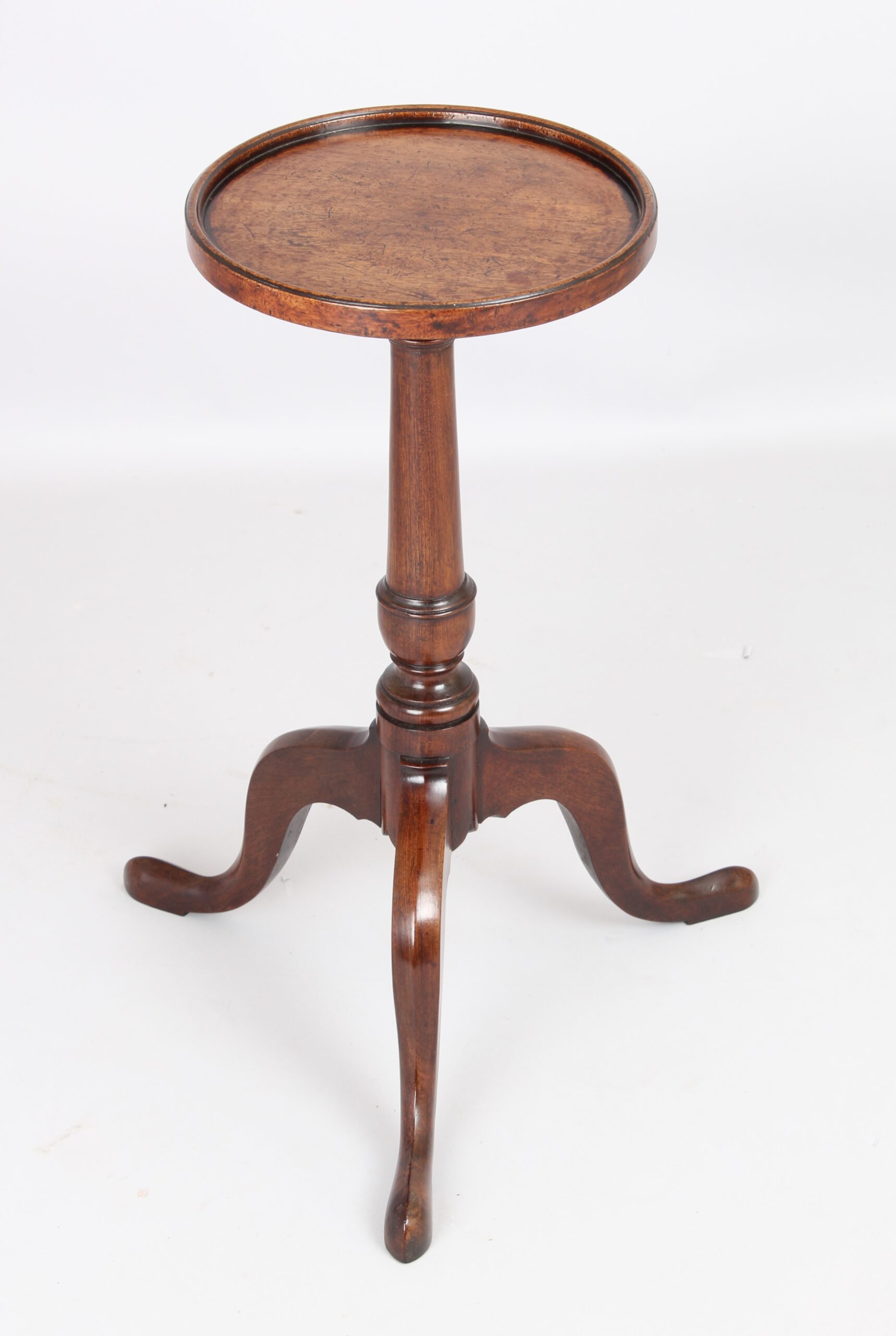 George III mahogany tripod kettle stand