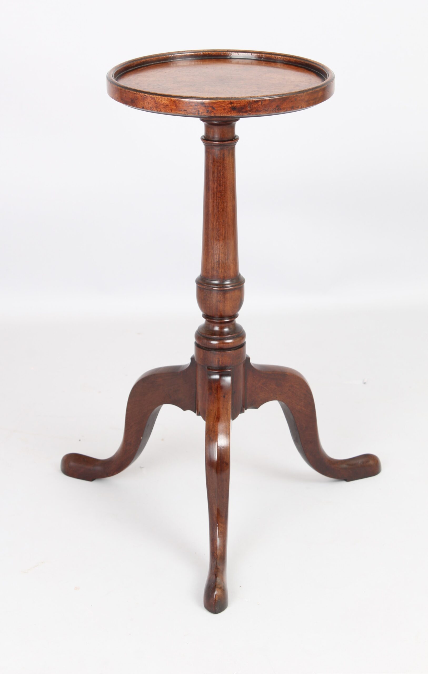 George III mahogany tripod kettle stand