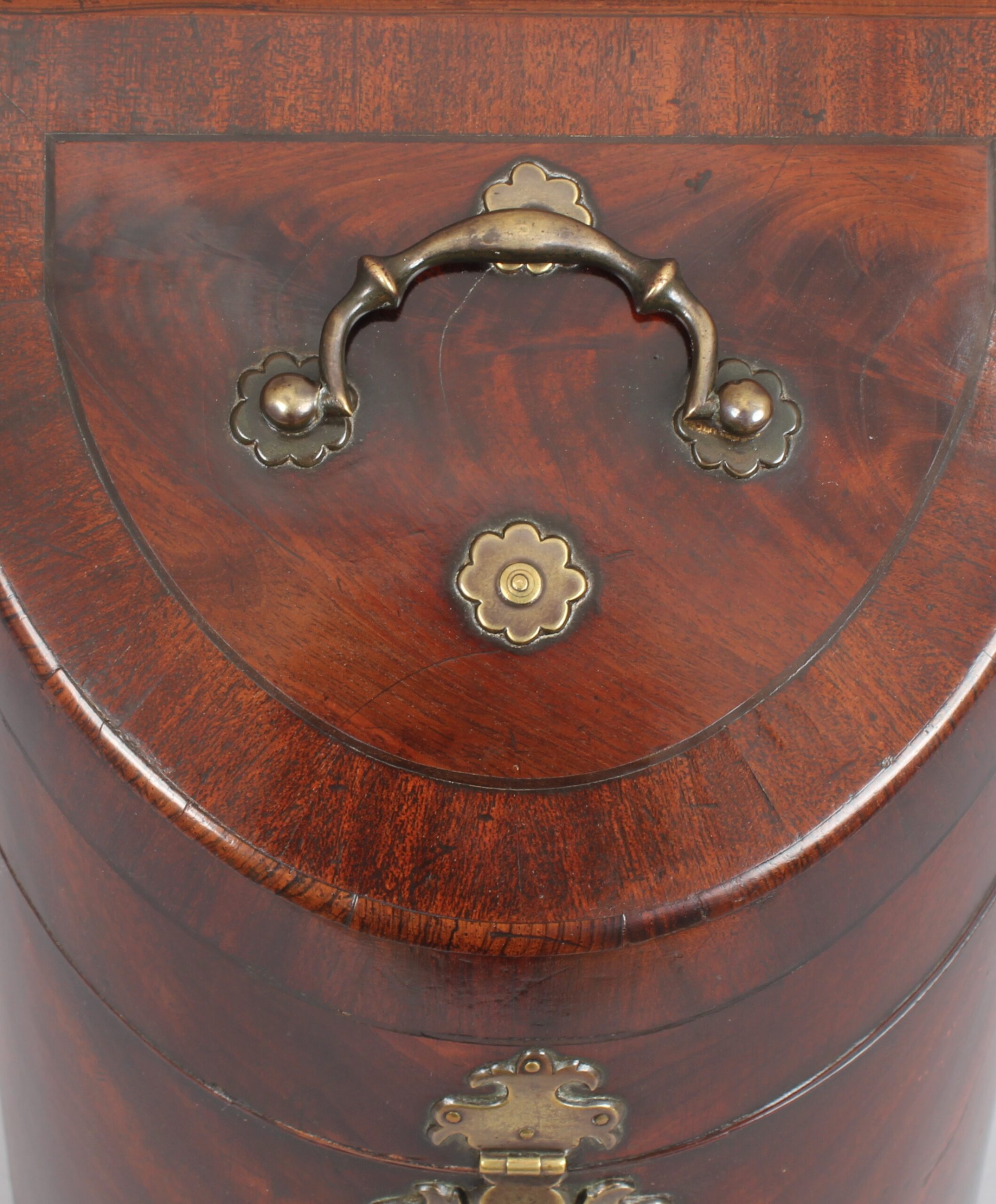 Bow-fronted knife box