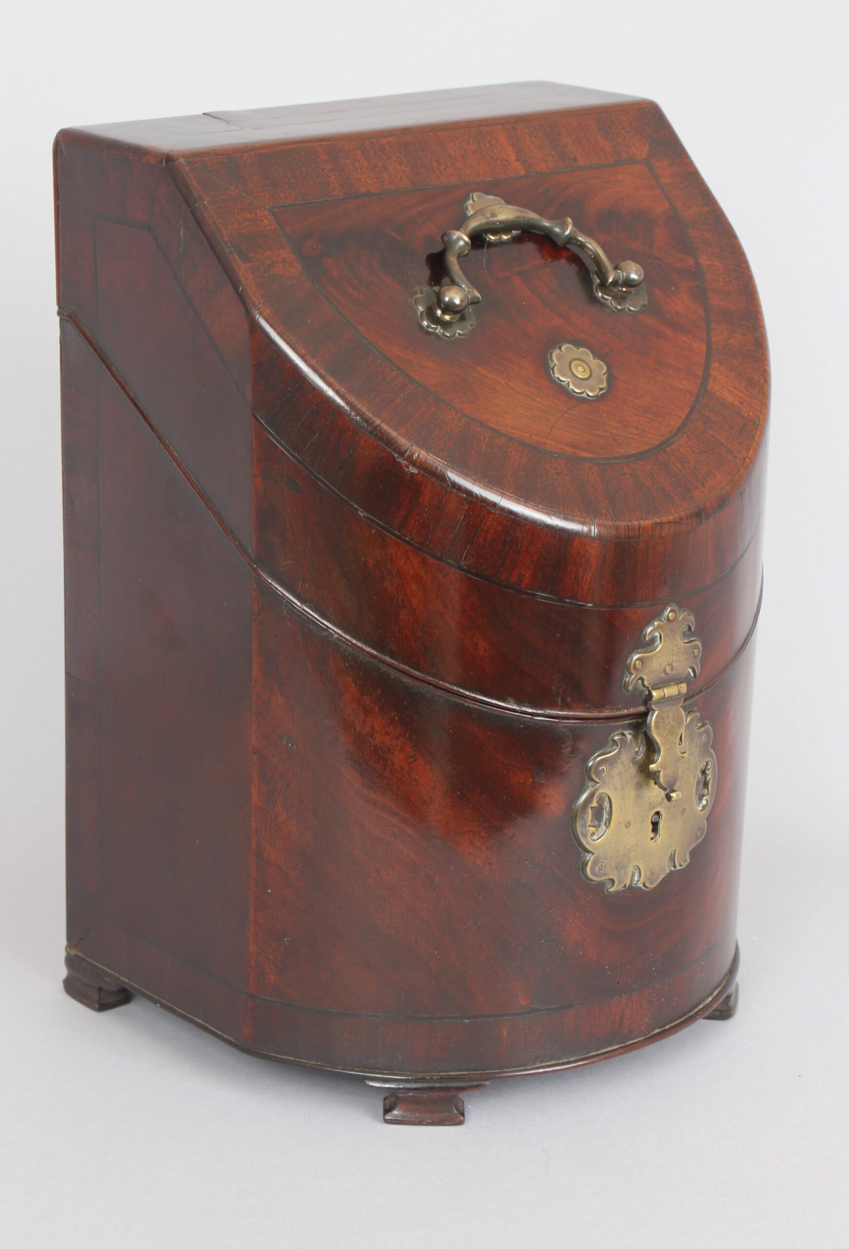 Bow-fronted knife box