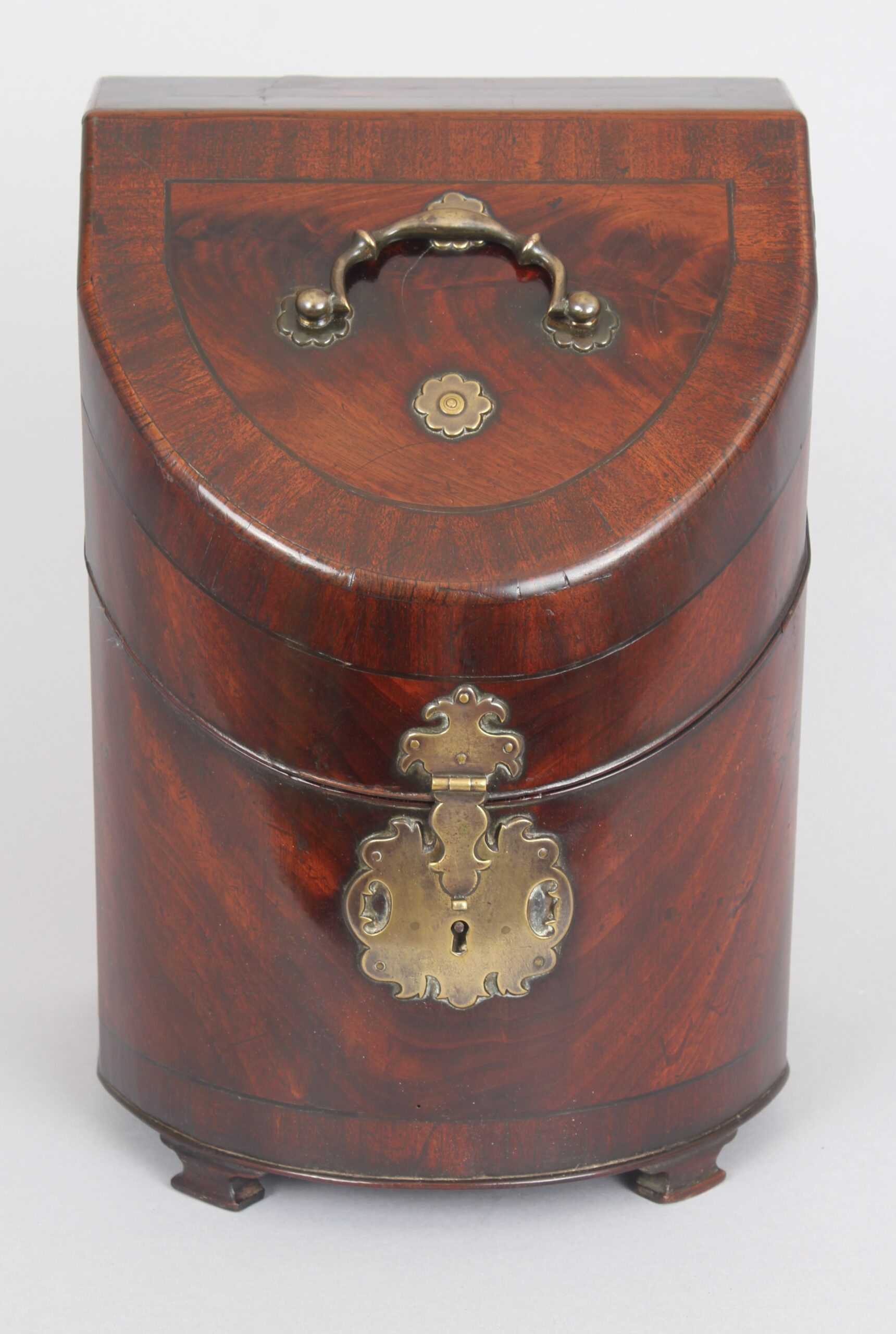 Bow-fronted knife box
