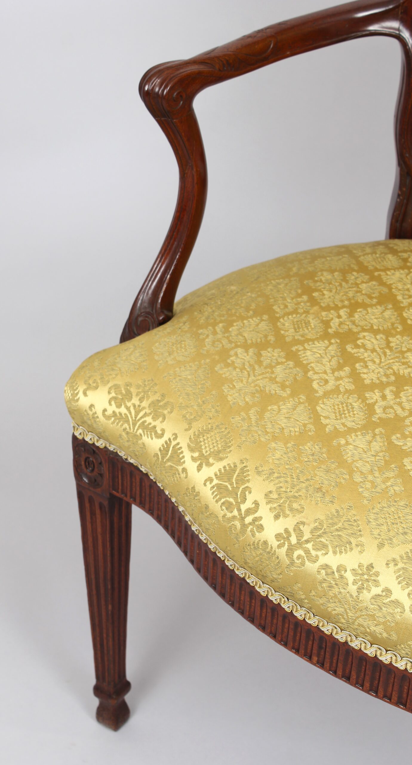 Fine George III period mahogany arm-chair