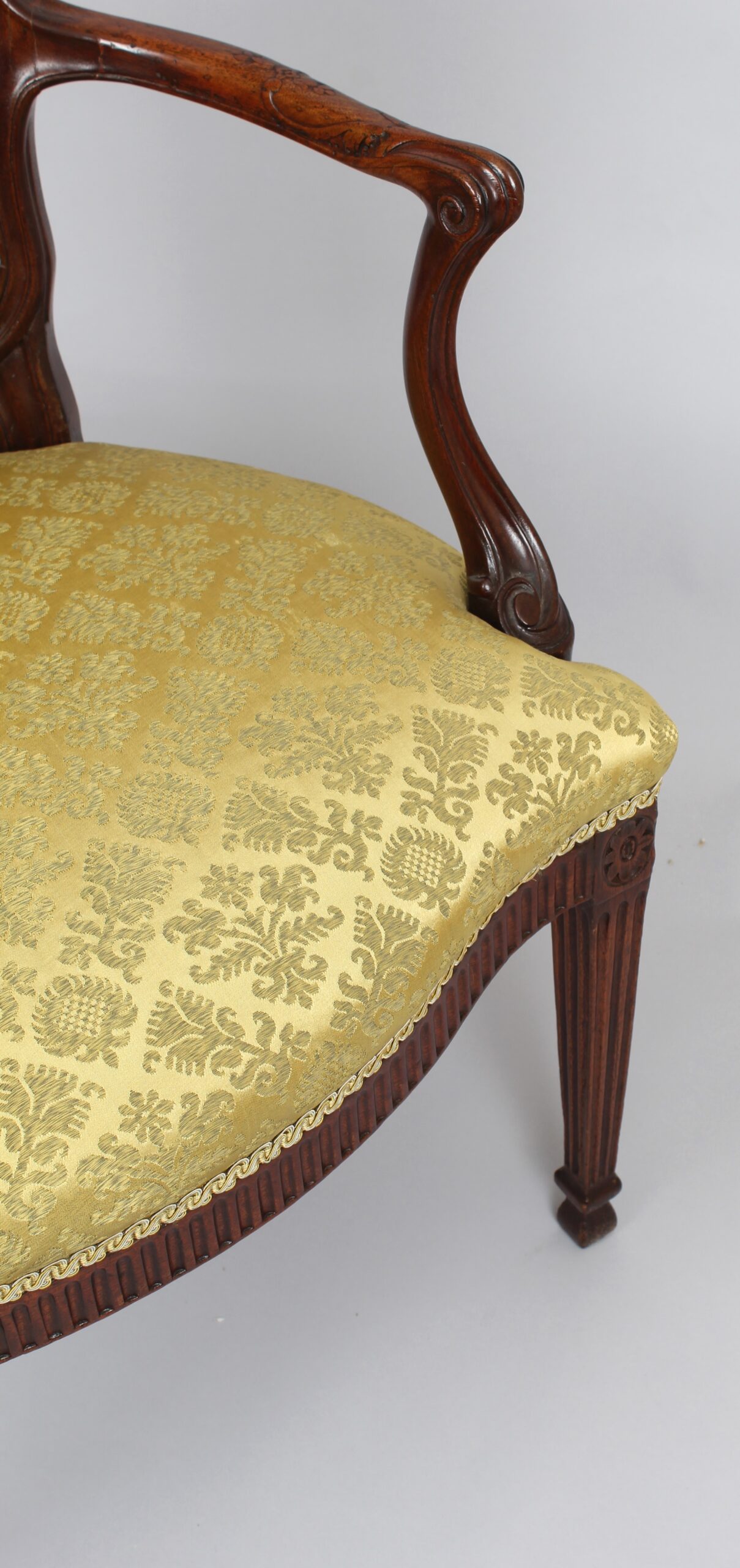 Fine George III period mahogany arm-chair