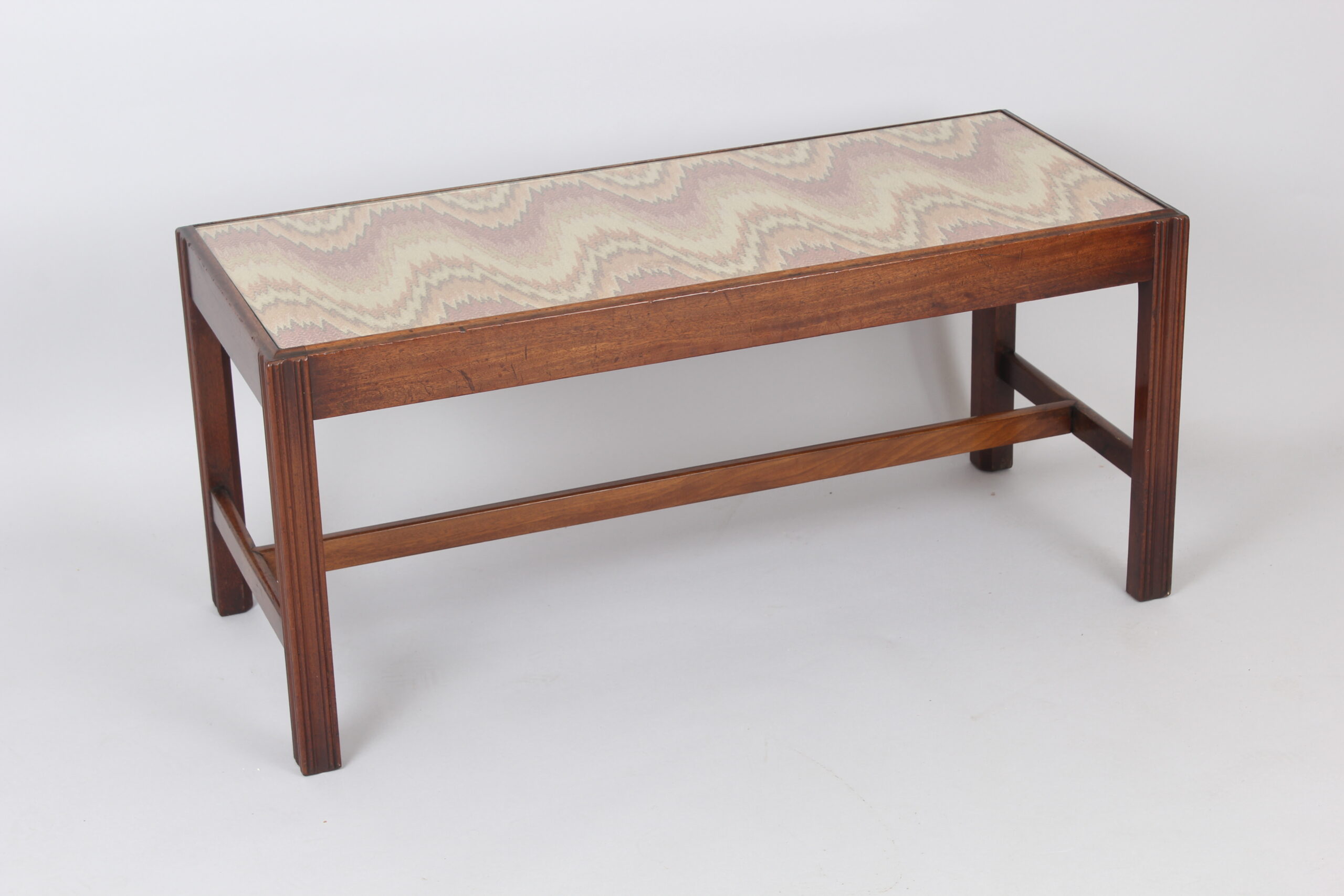 Mahogany long stool