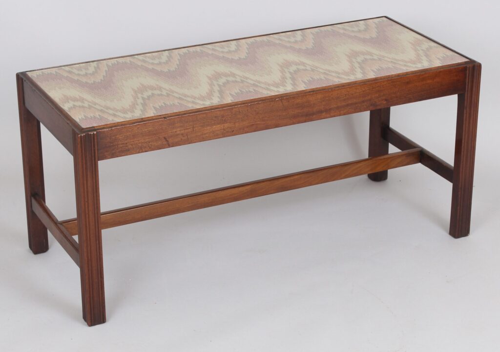 Mahogany long stool