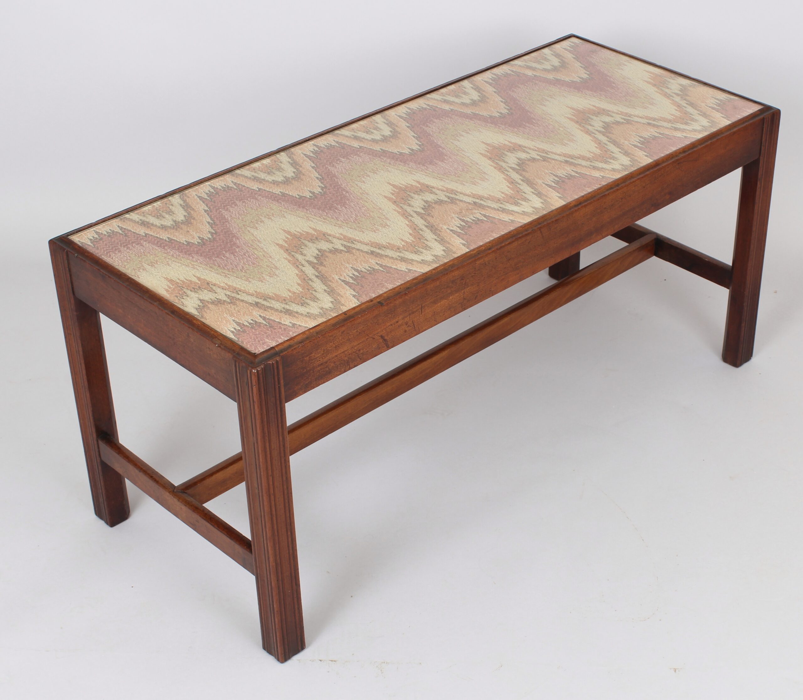 Mahogany long stool