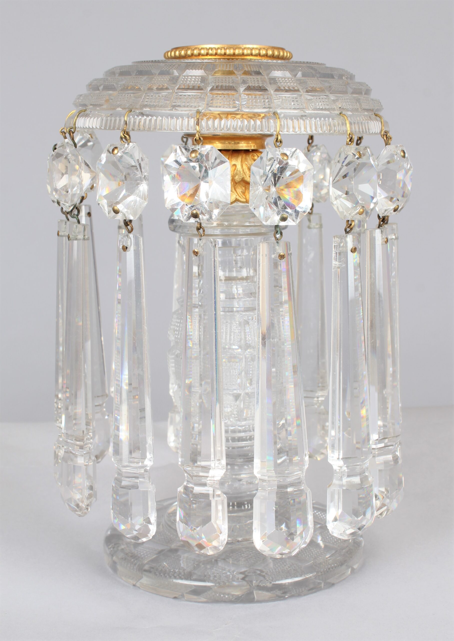 Exceptional pair of Regency period lustres