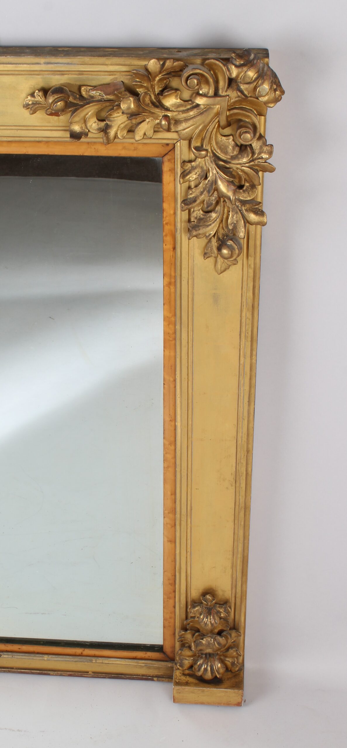 A Victorian overmantel mirror