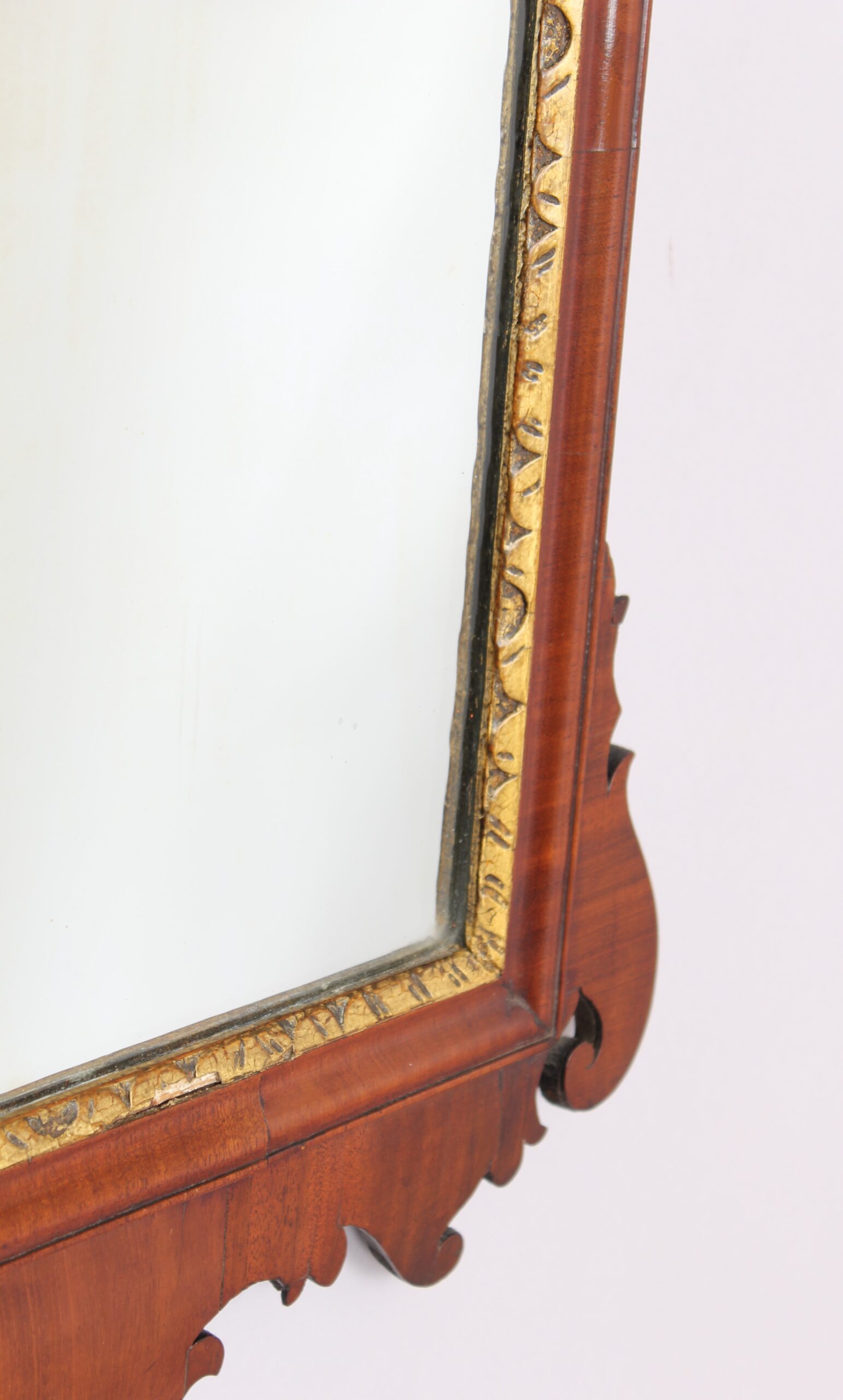 A mahogany `bird` mirror in the rococo taste