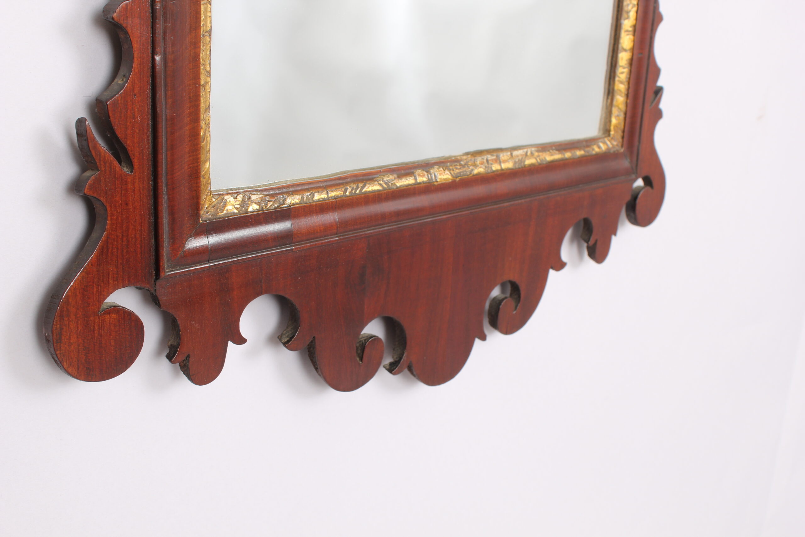 George III period mahogany mirror