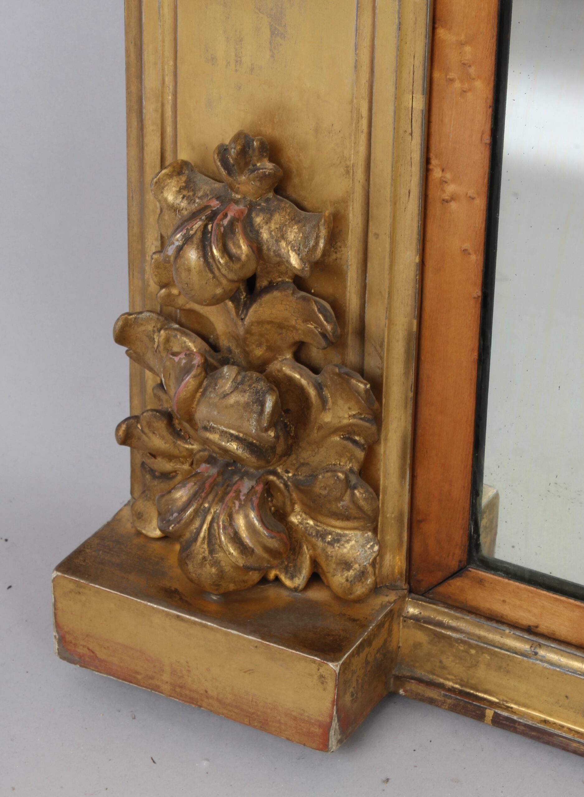 A Victorian overmantel mirror