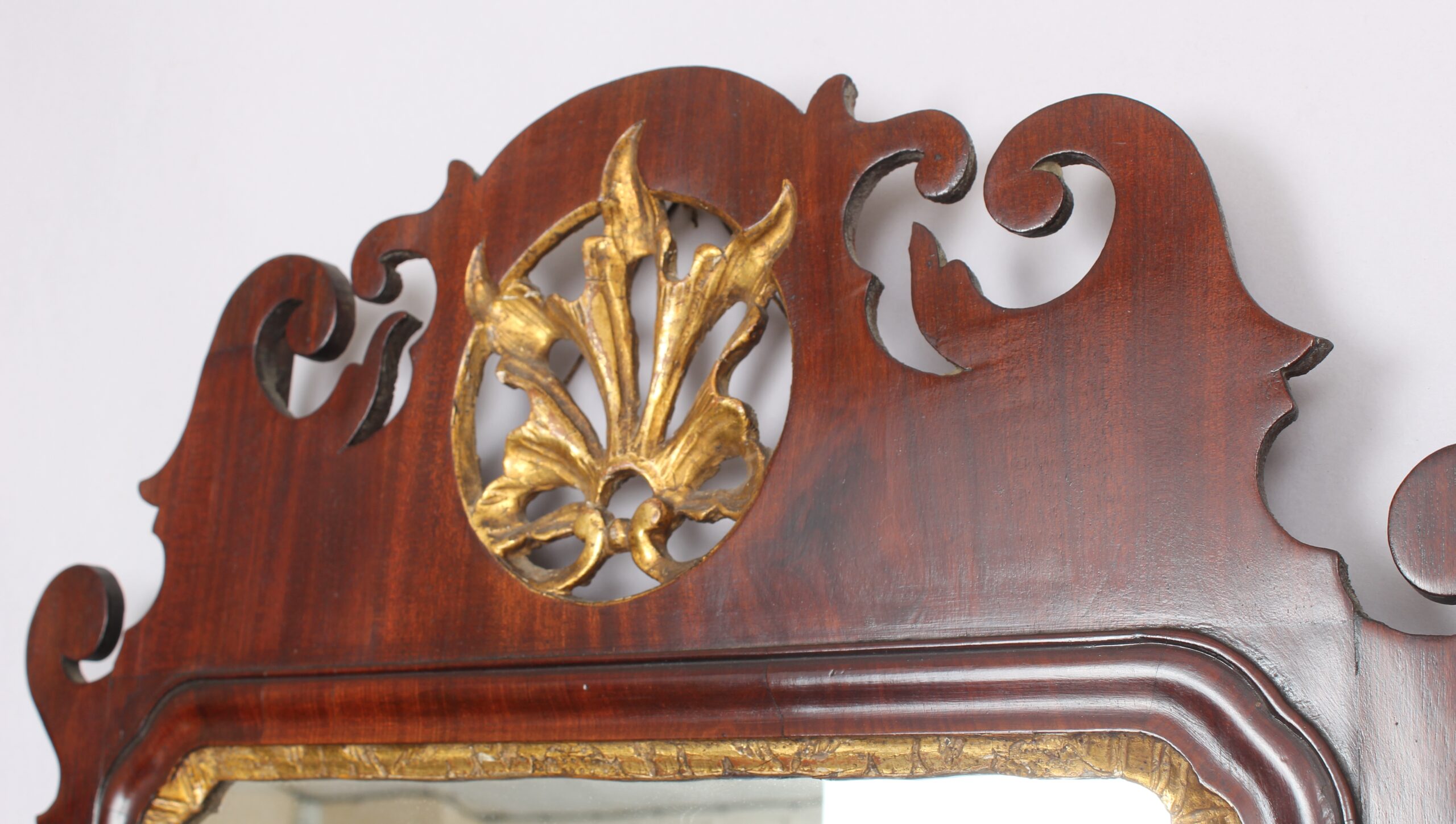 George III period mahogany mirror
