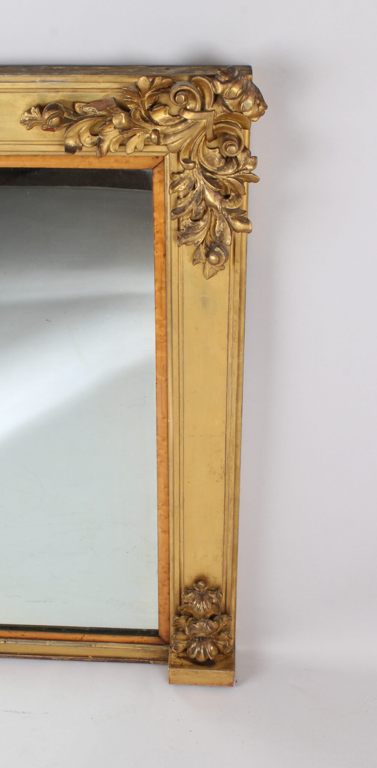 A Victorian overmantel mirror