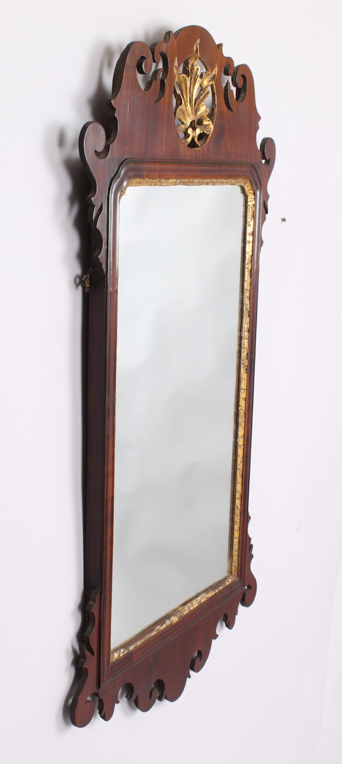 George III period mahogany mirror