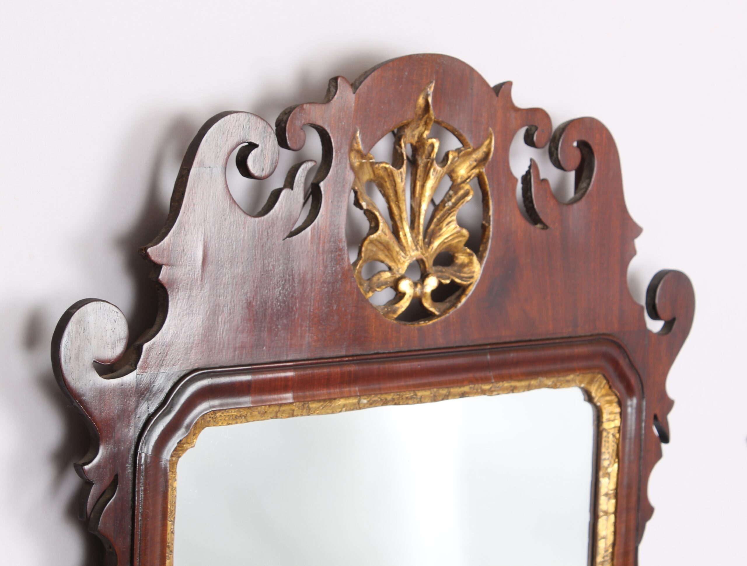 George III period mahogany mirror