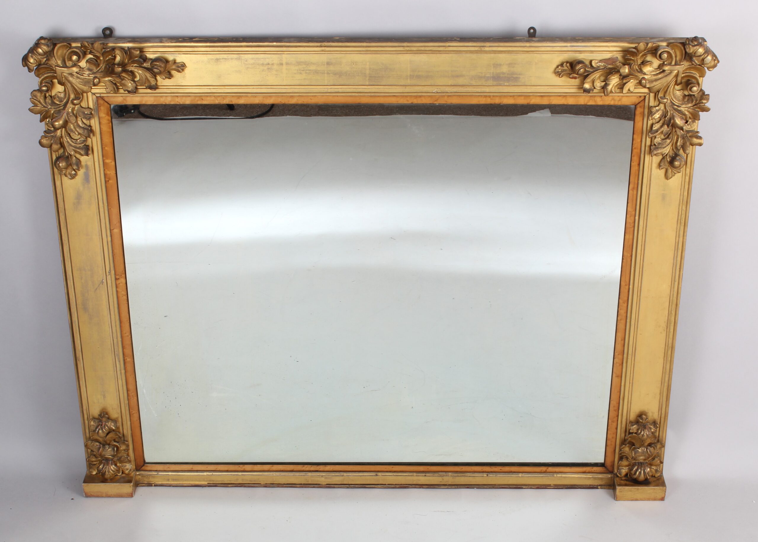 A Victorian overmantel mirror