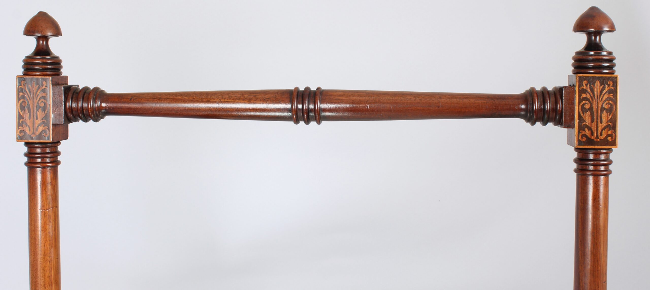 Good quality George IV period mahogany cheval dressing-mirror