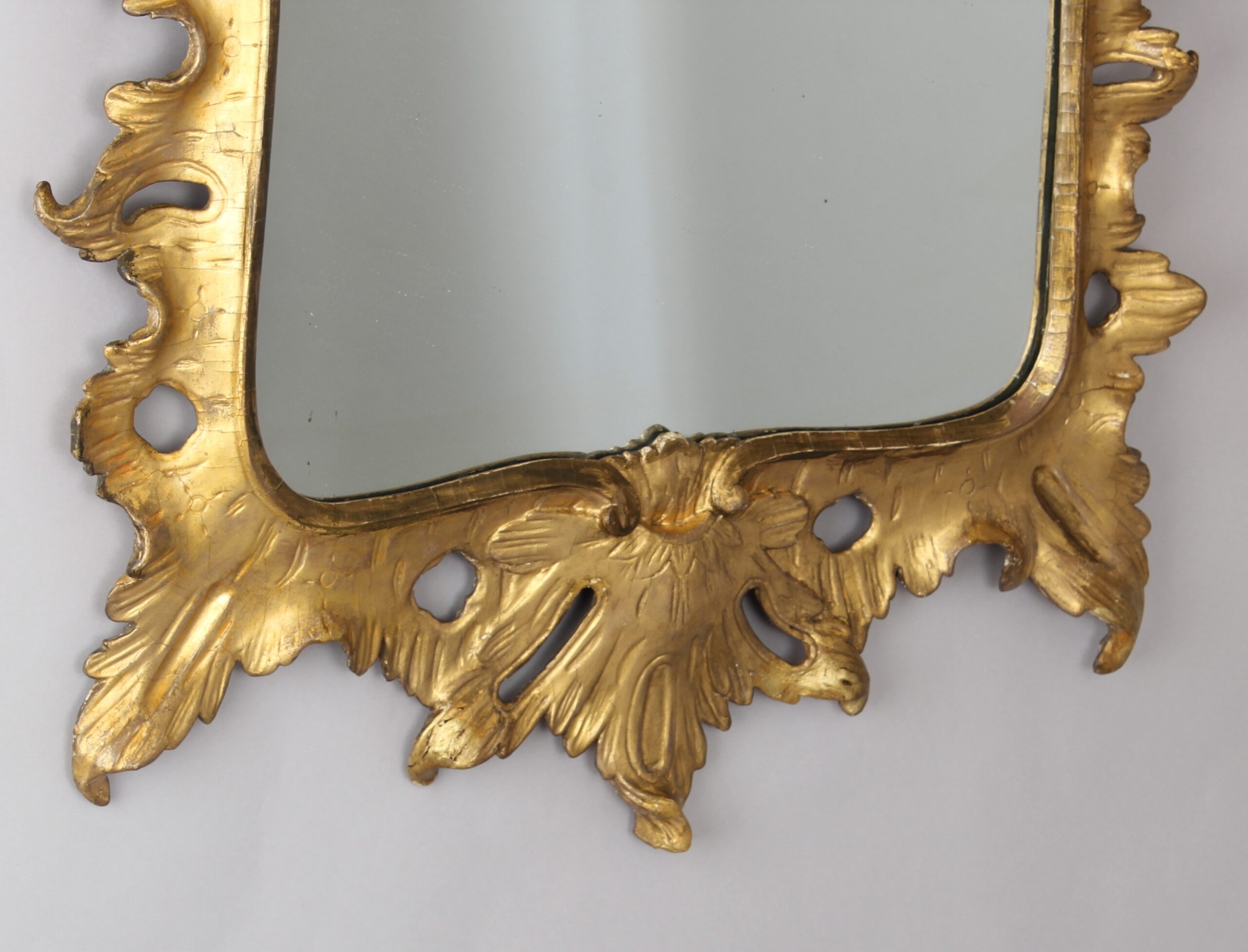 George II/III period carved giltwood mirror
