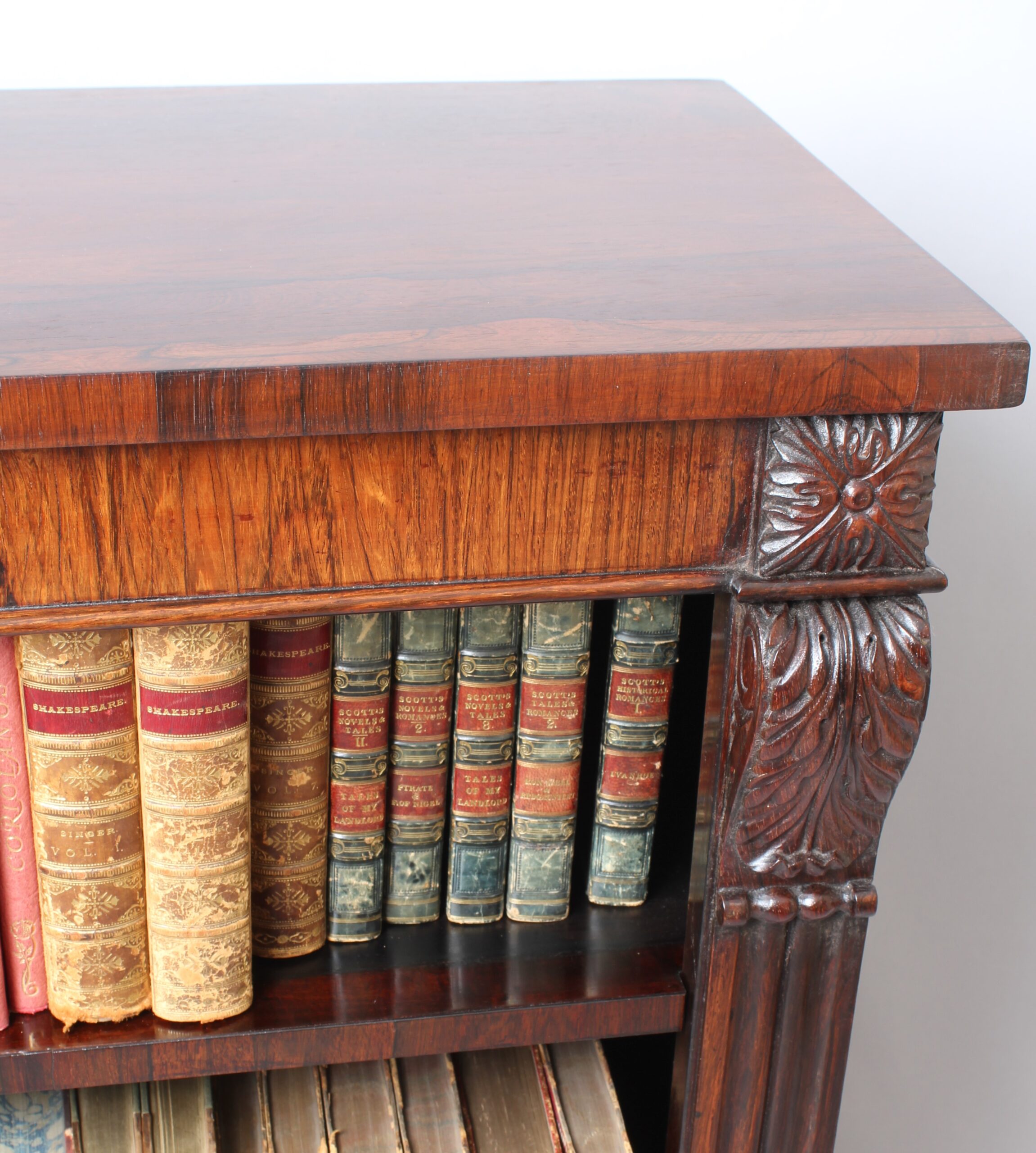 George IV period rosewood bookcase