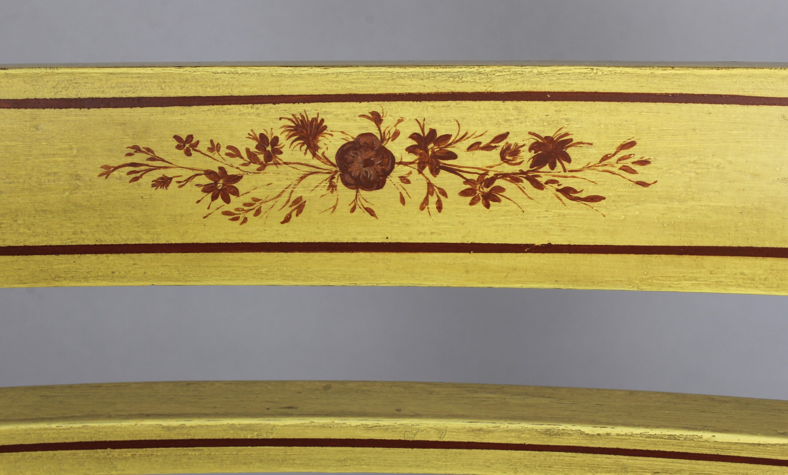 A pair of Regency painted elbow-chairs