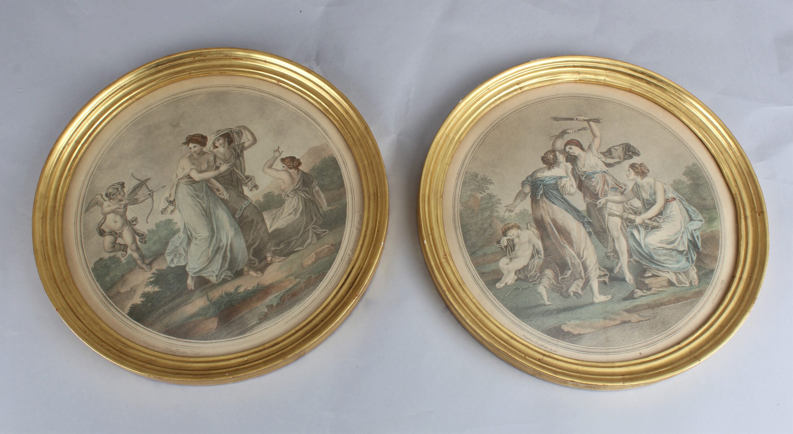 Pair of early 19th century stipple engravings