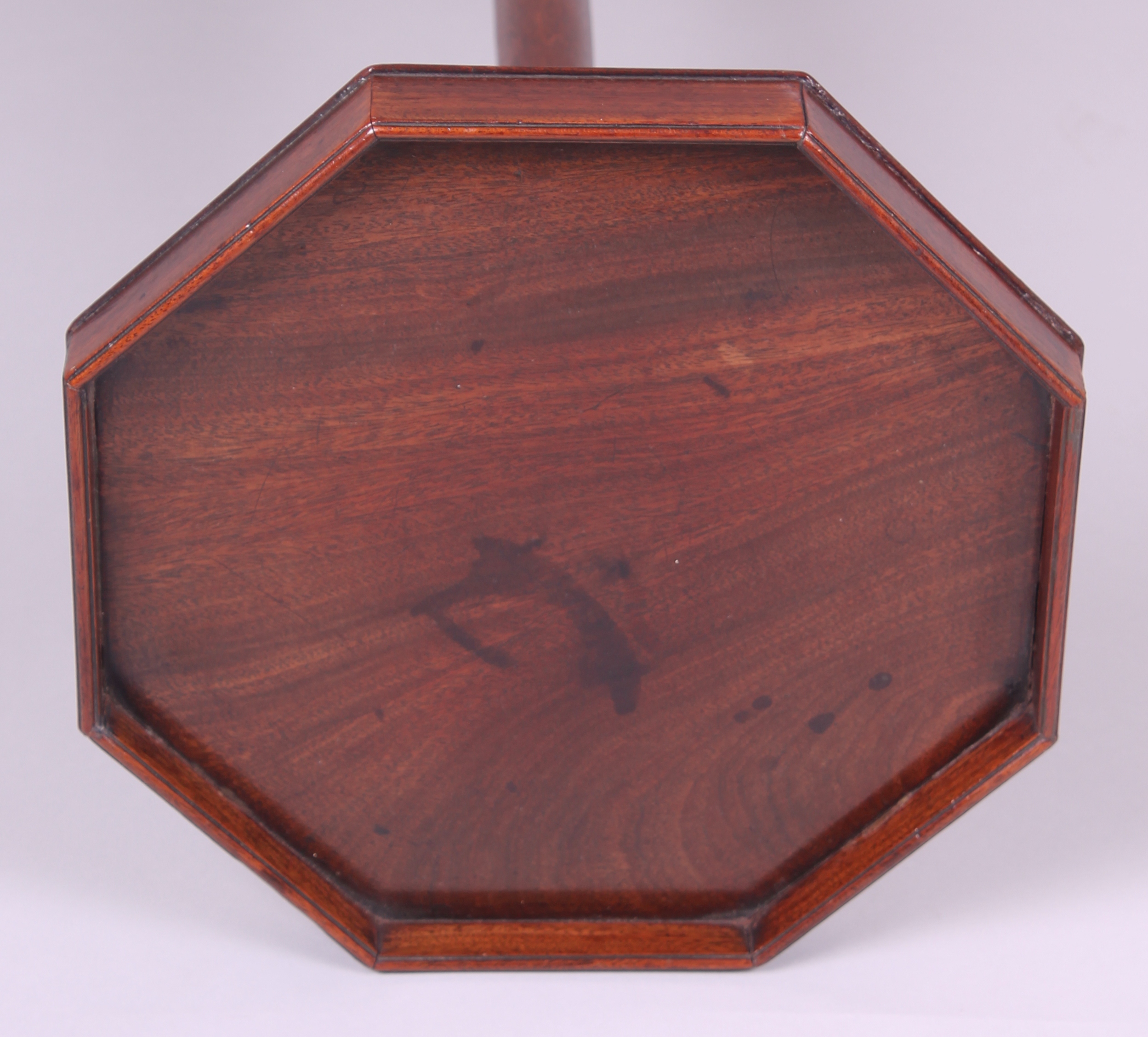 Octagonal Mahogany Torchere