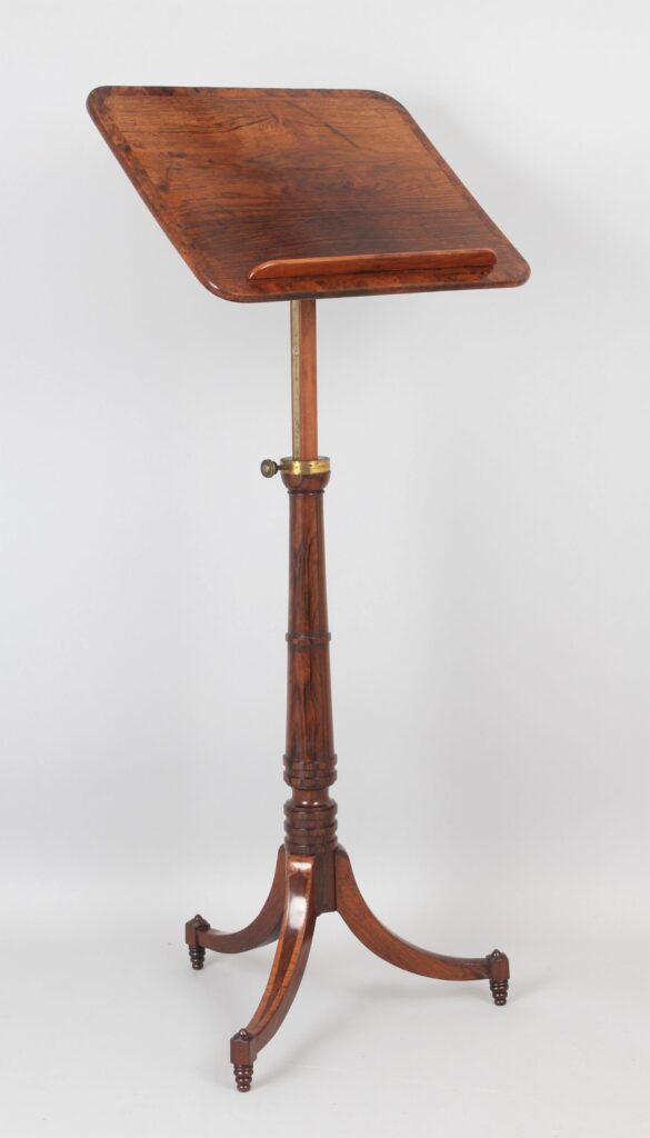 Fine Regency rosewood reading table