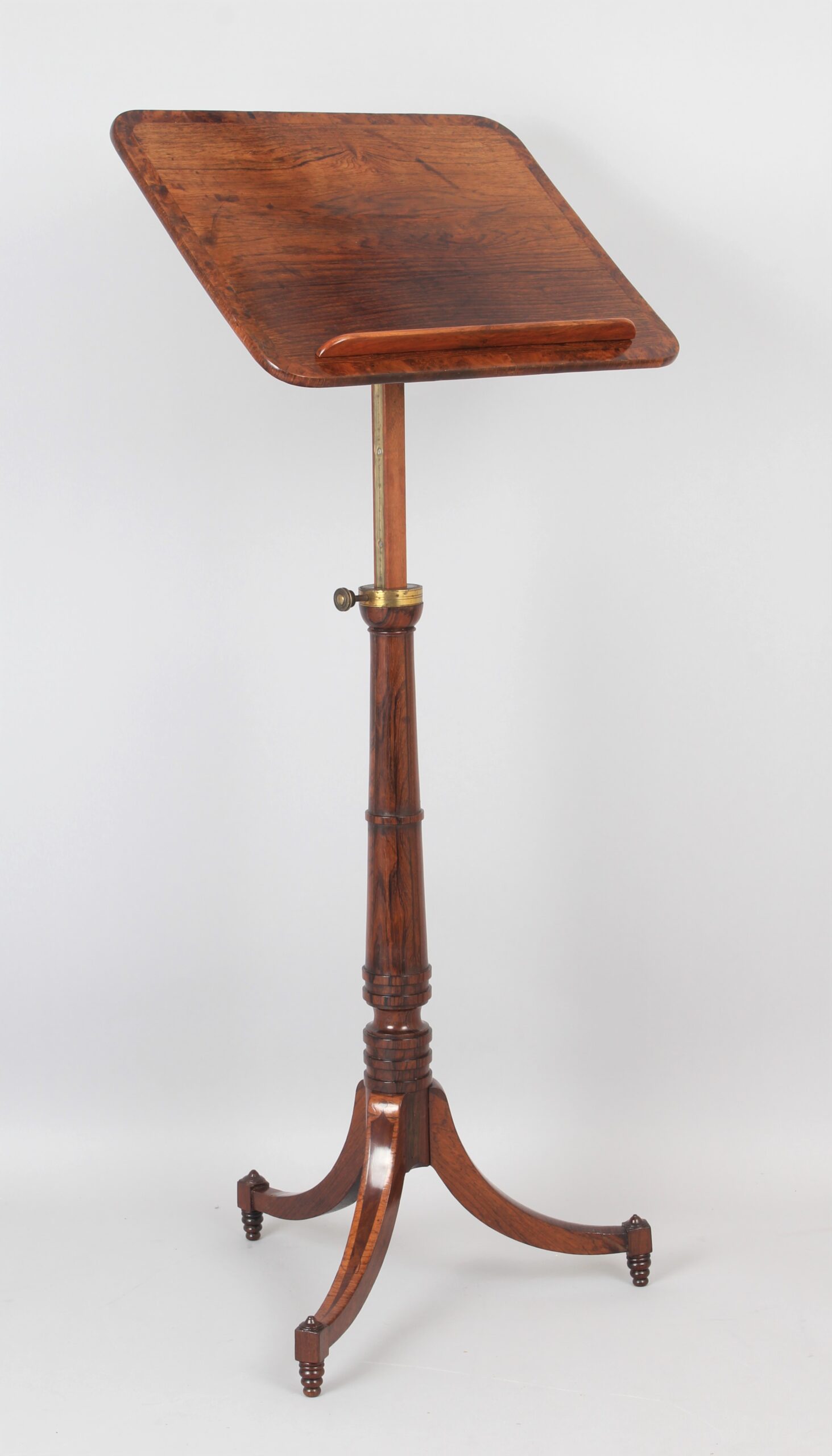 Fine Regency rosewood reading table