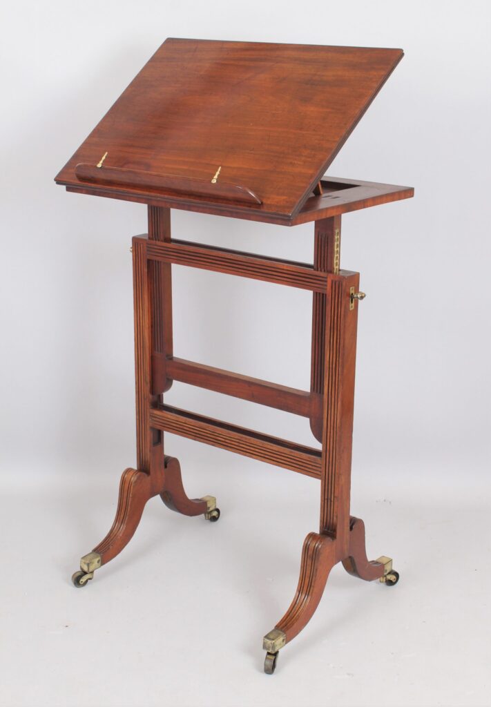 A Regency mahogany adjustable reading table