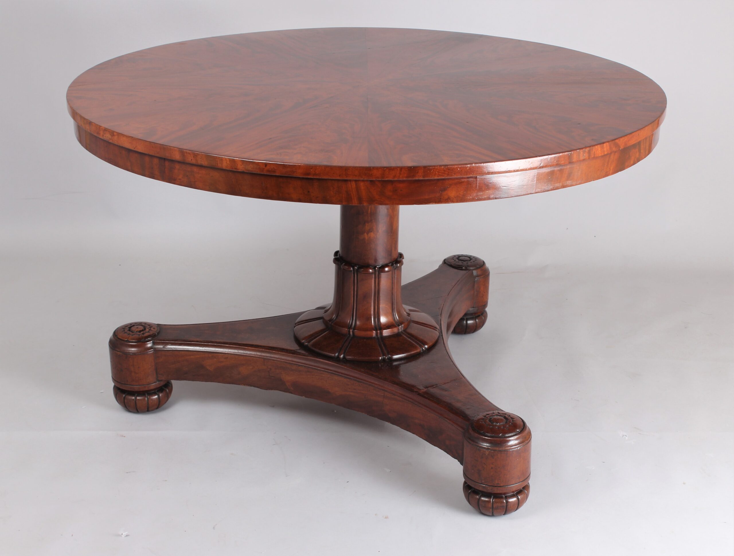 George IV mahogany pedestal table