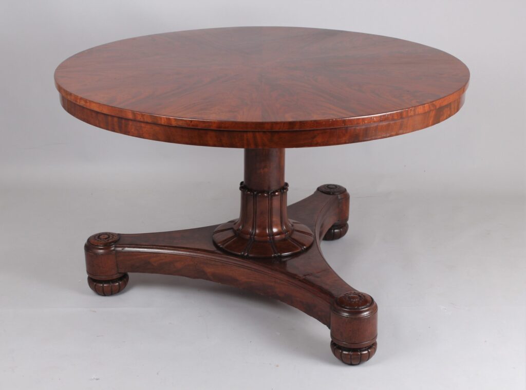 George IV mahogany pedestal table