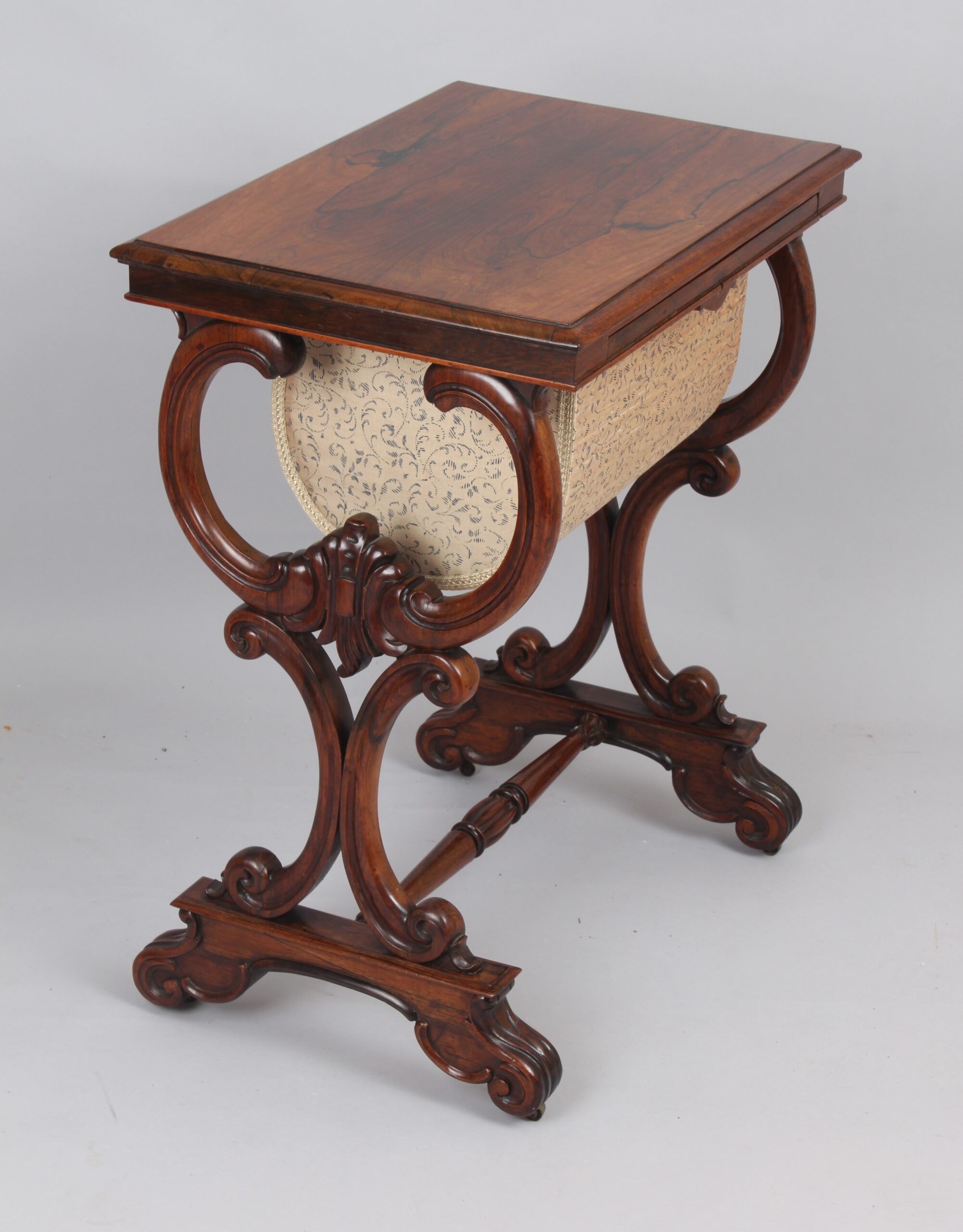 William IV period rosewood work-table