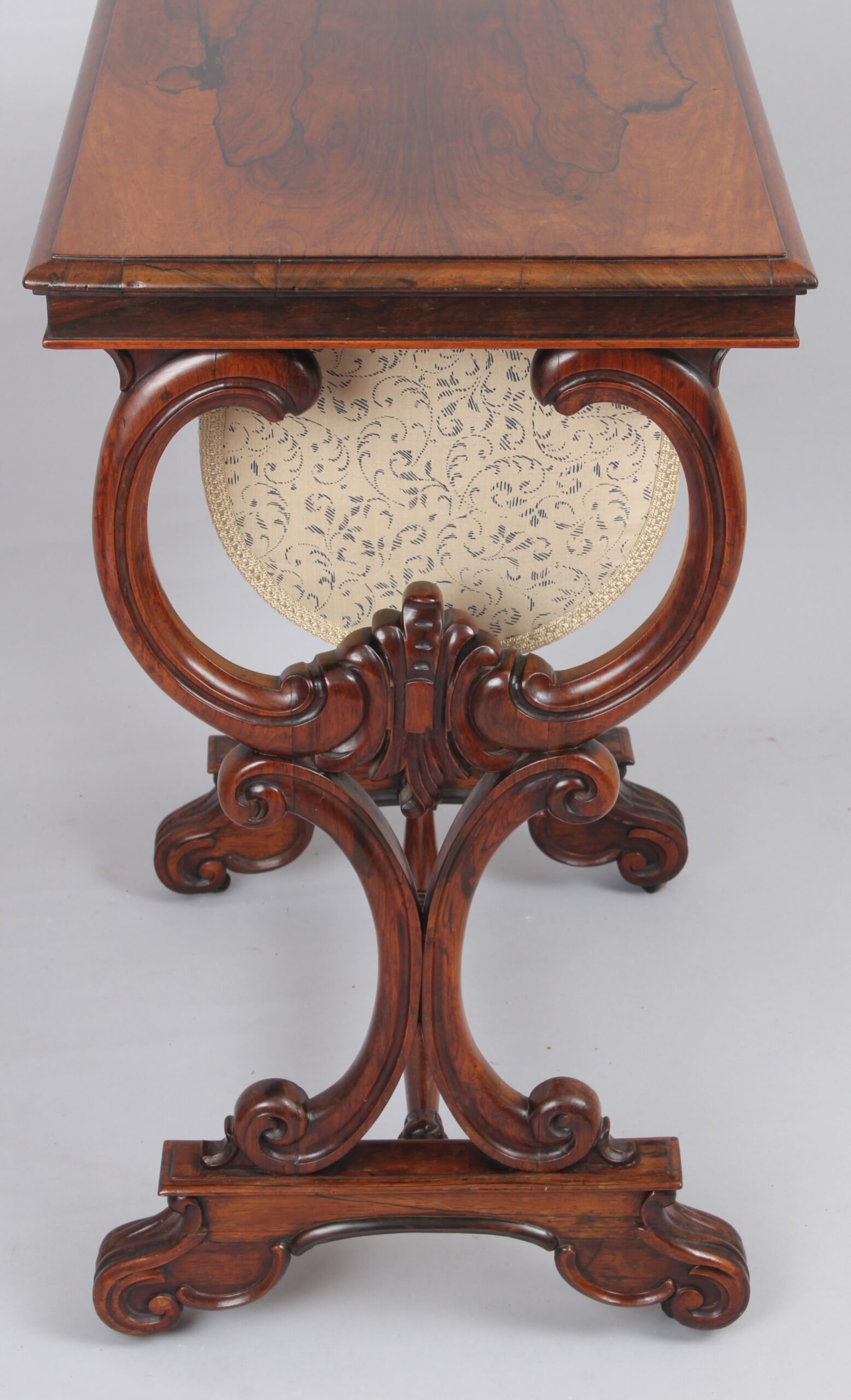 William IV period rosewood work-table