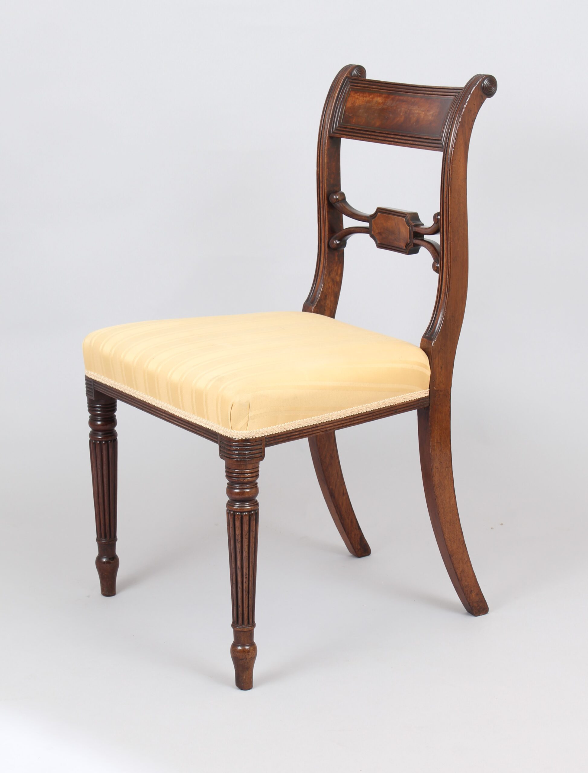Fine set of eight early 19th century mahogany chairs