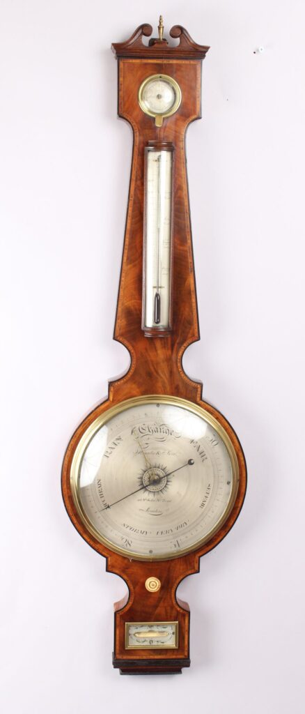 Early 19th century wheel barometer by F. Amadio and Son