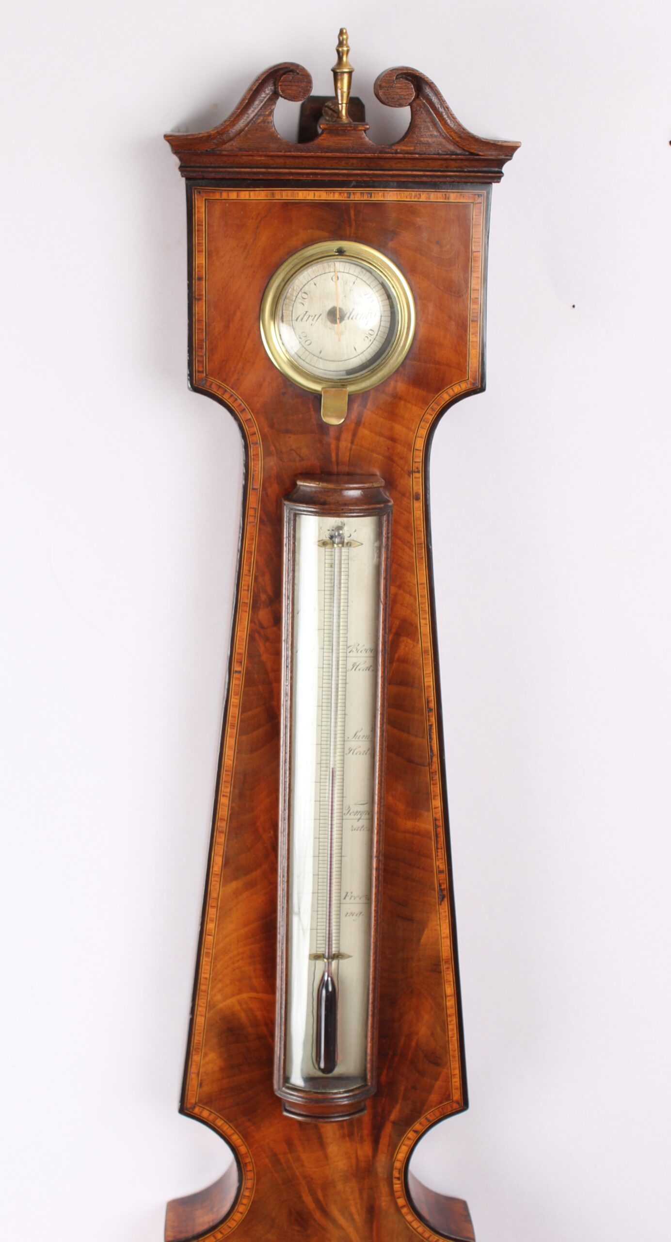 Early 19th century wheel barometer by F. Amadio and Son