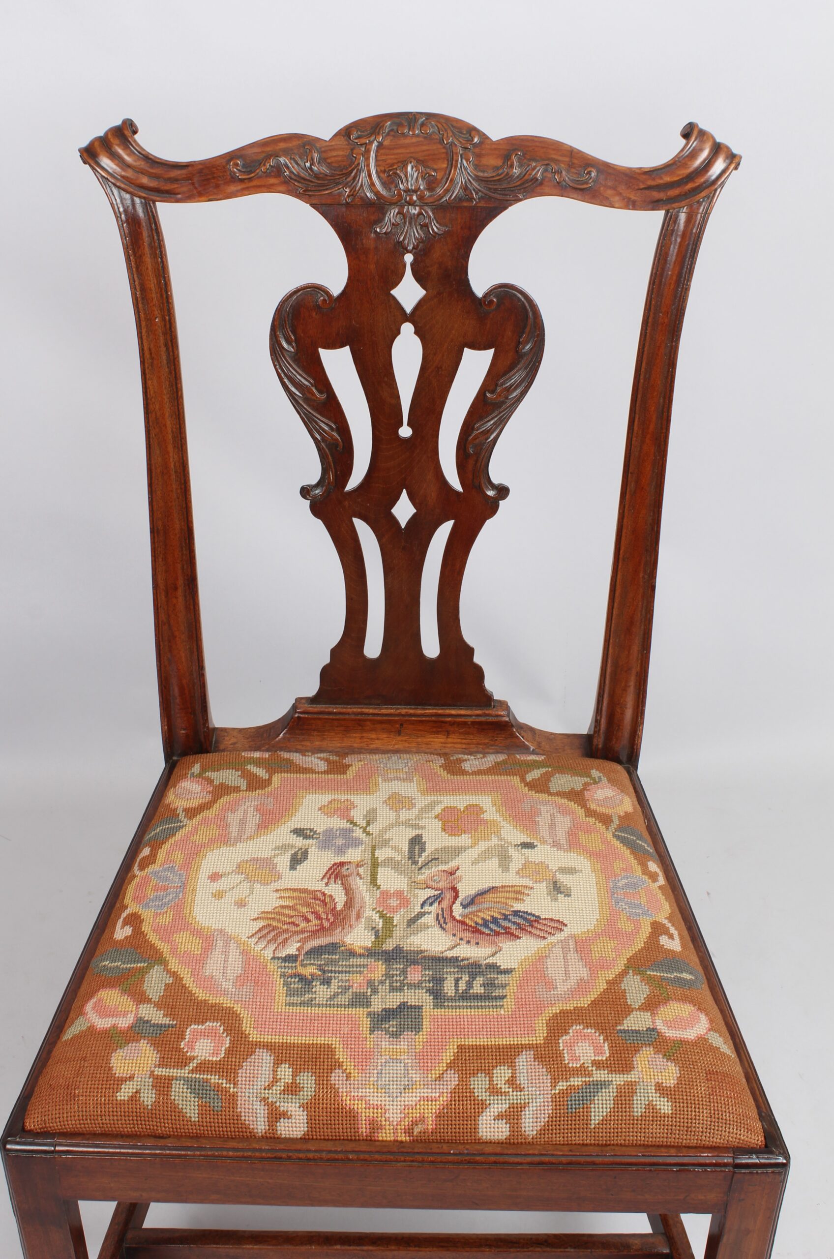 Mid 18th century mahogany side chair
