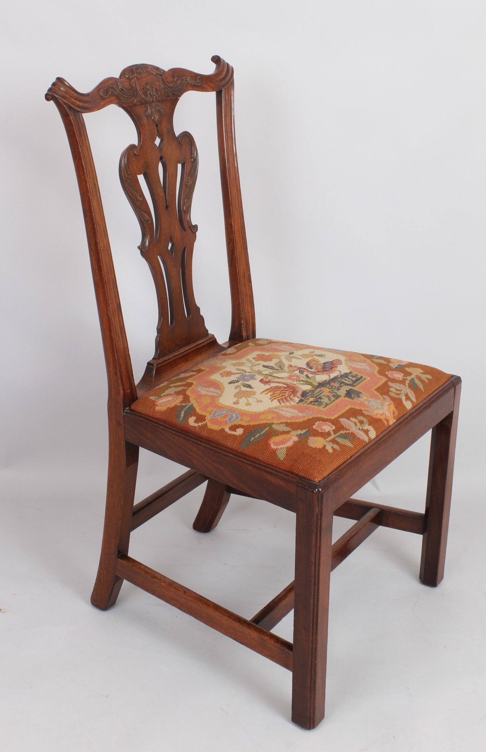 Mid 18th century mahogany side chair