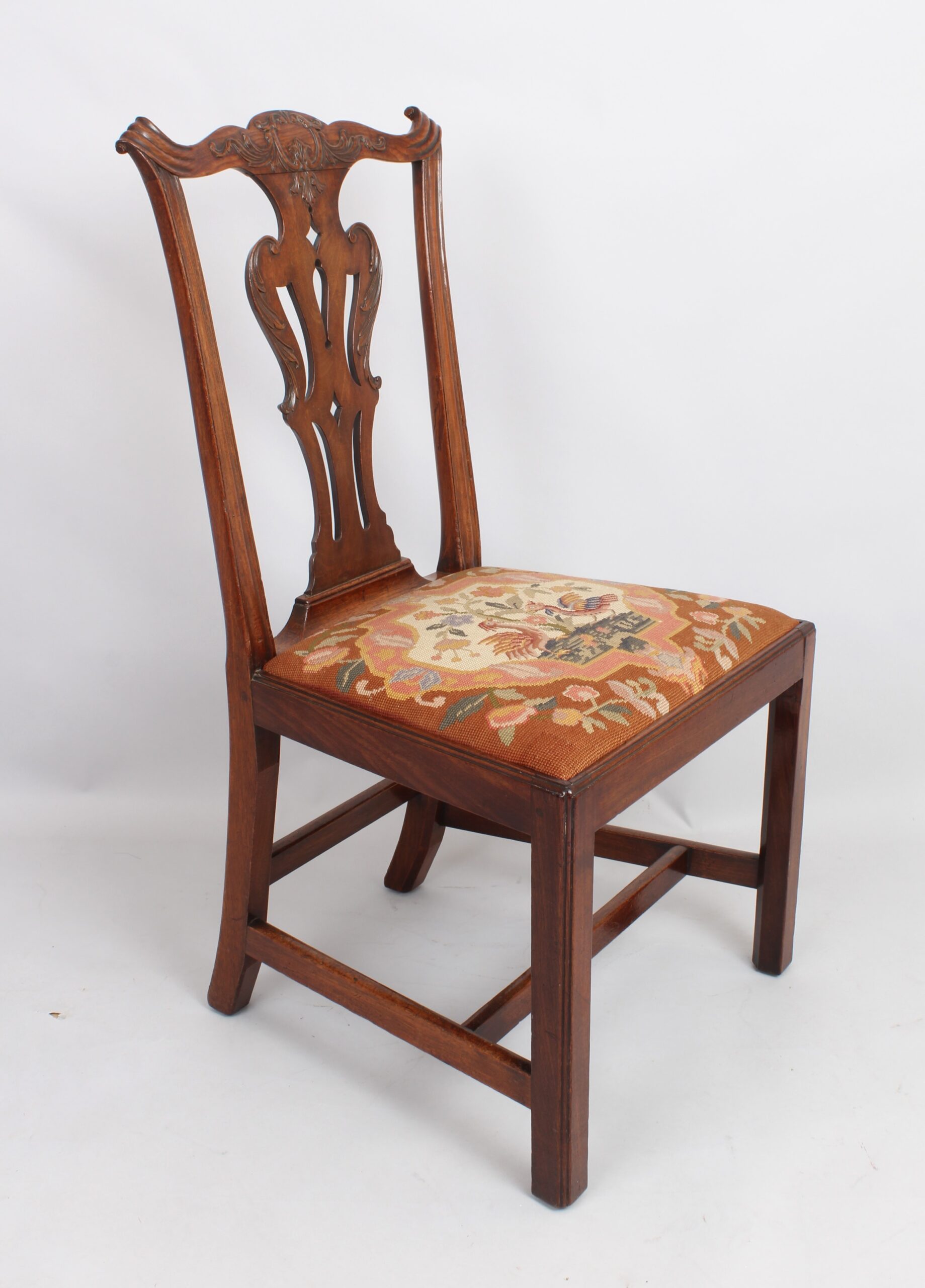 Mid 18th century mahogany side chair