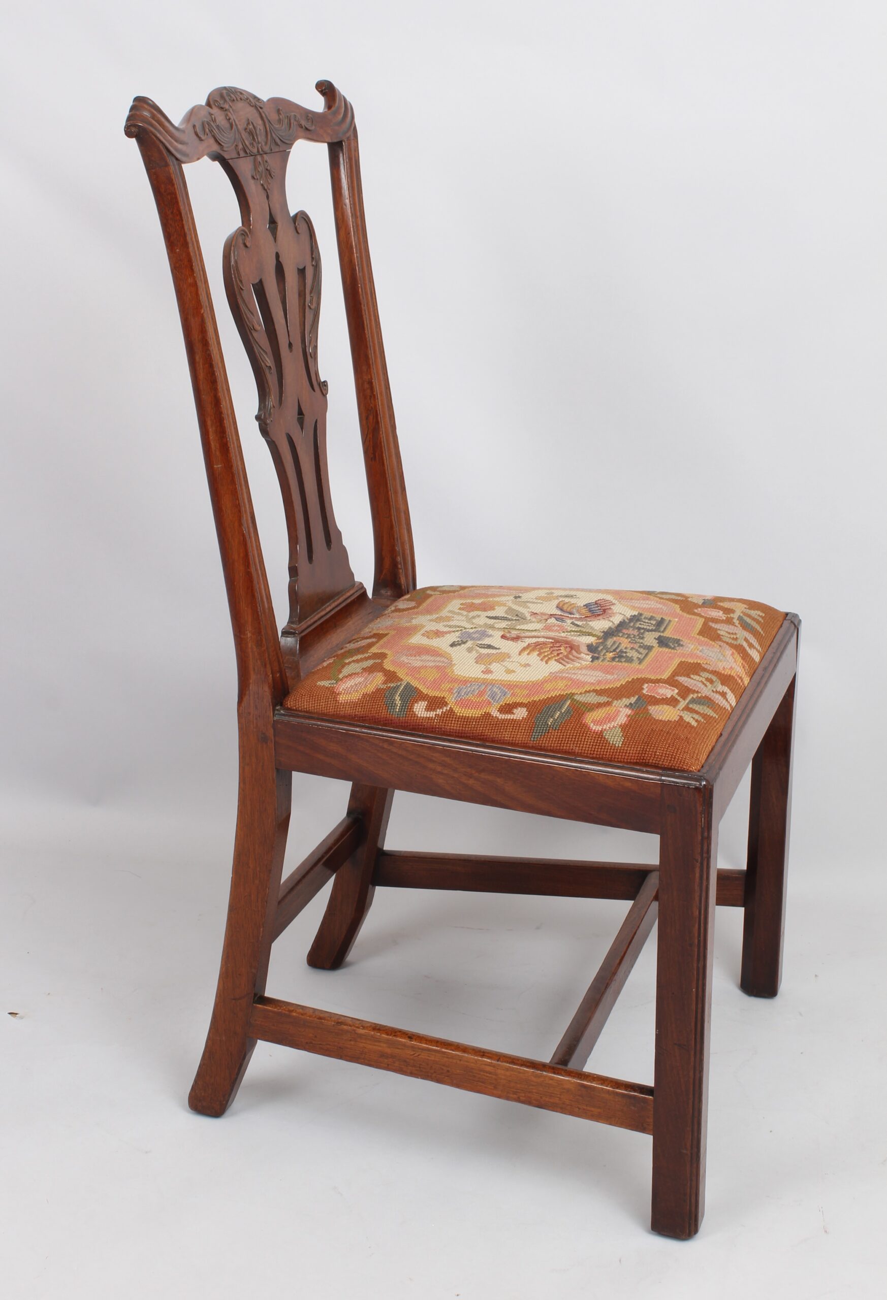 Mid 18th century mahogany side chair