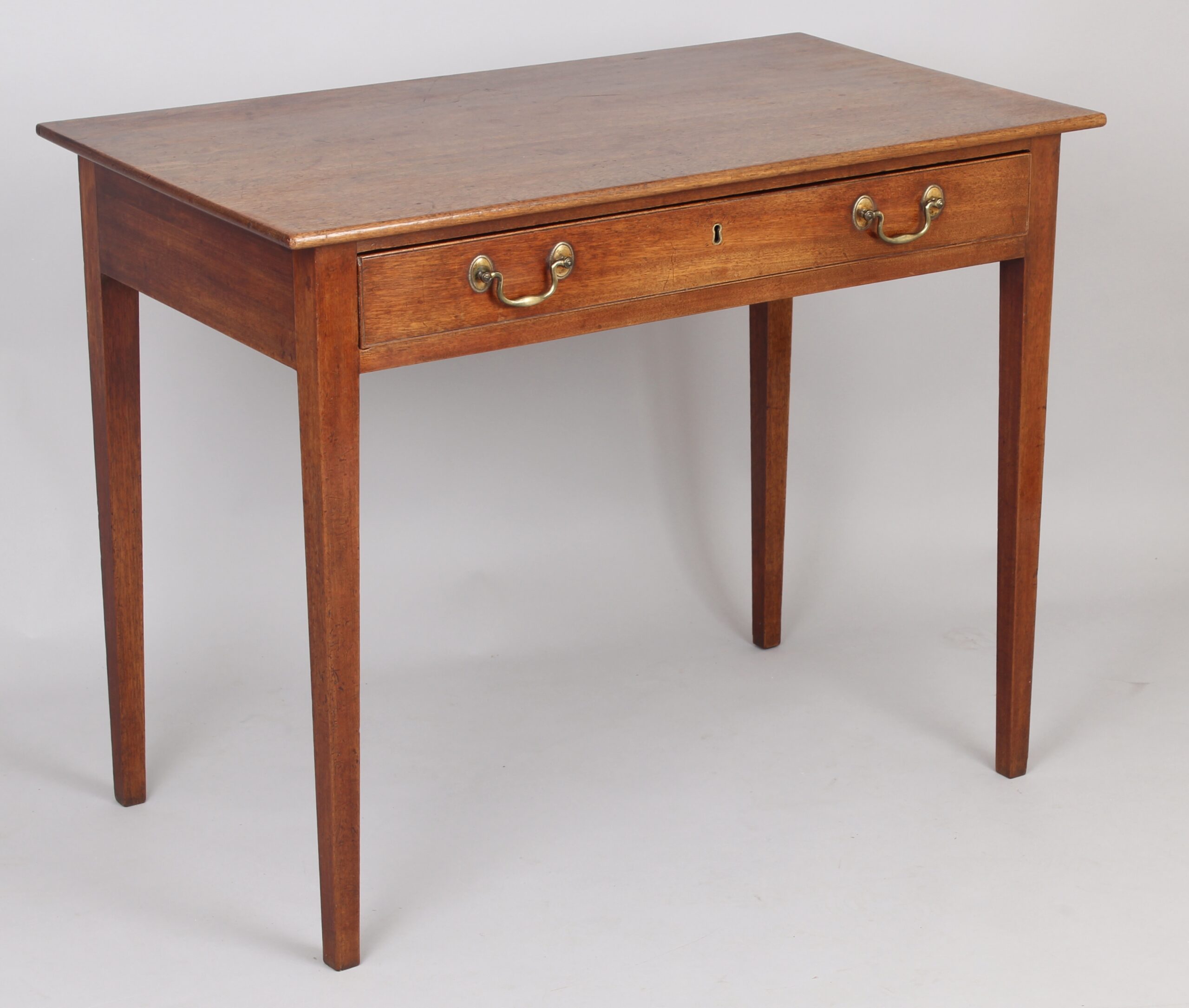 A George III period pale mahogany side-table